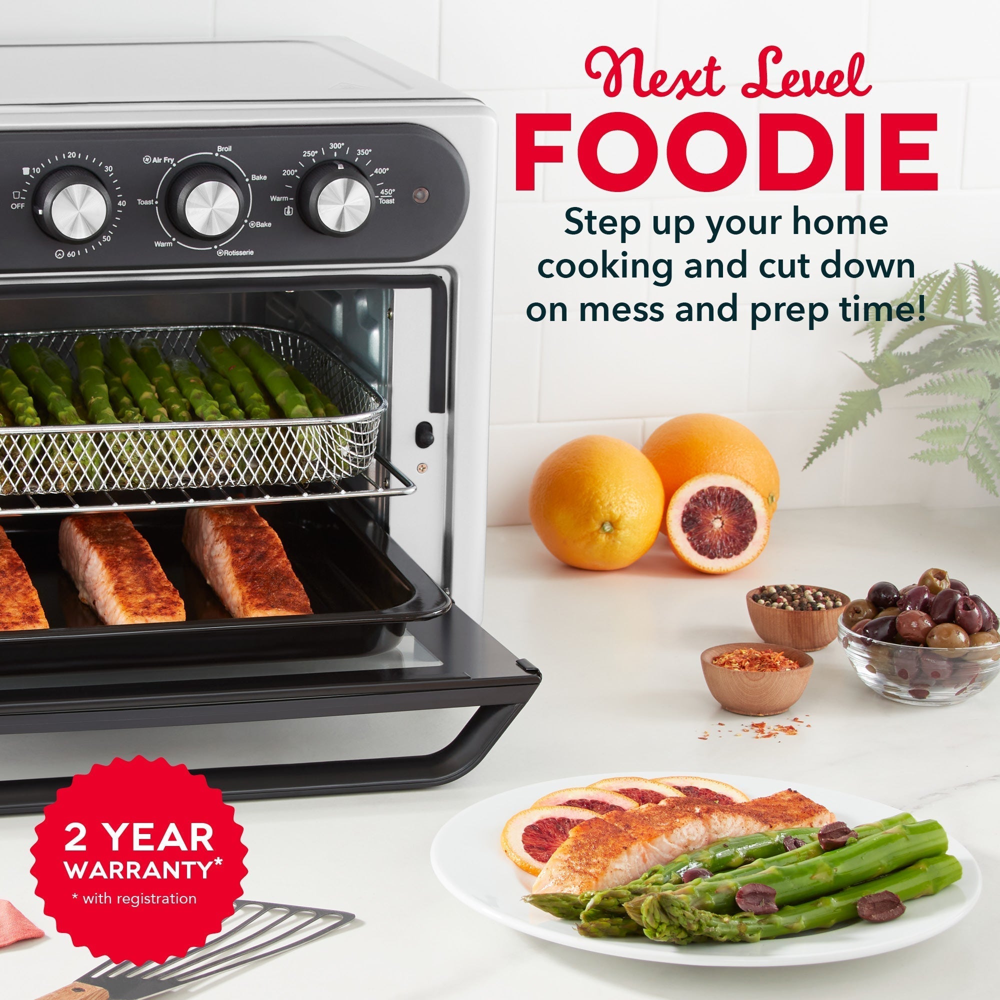 Chef Series Air Fryer Oven With Rotisserie 23L J3　pg k8