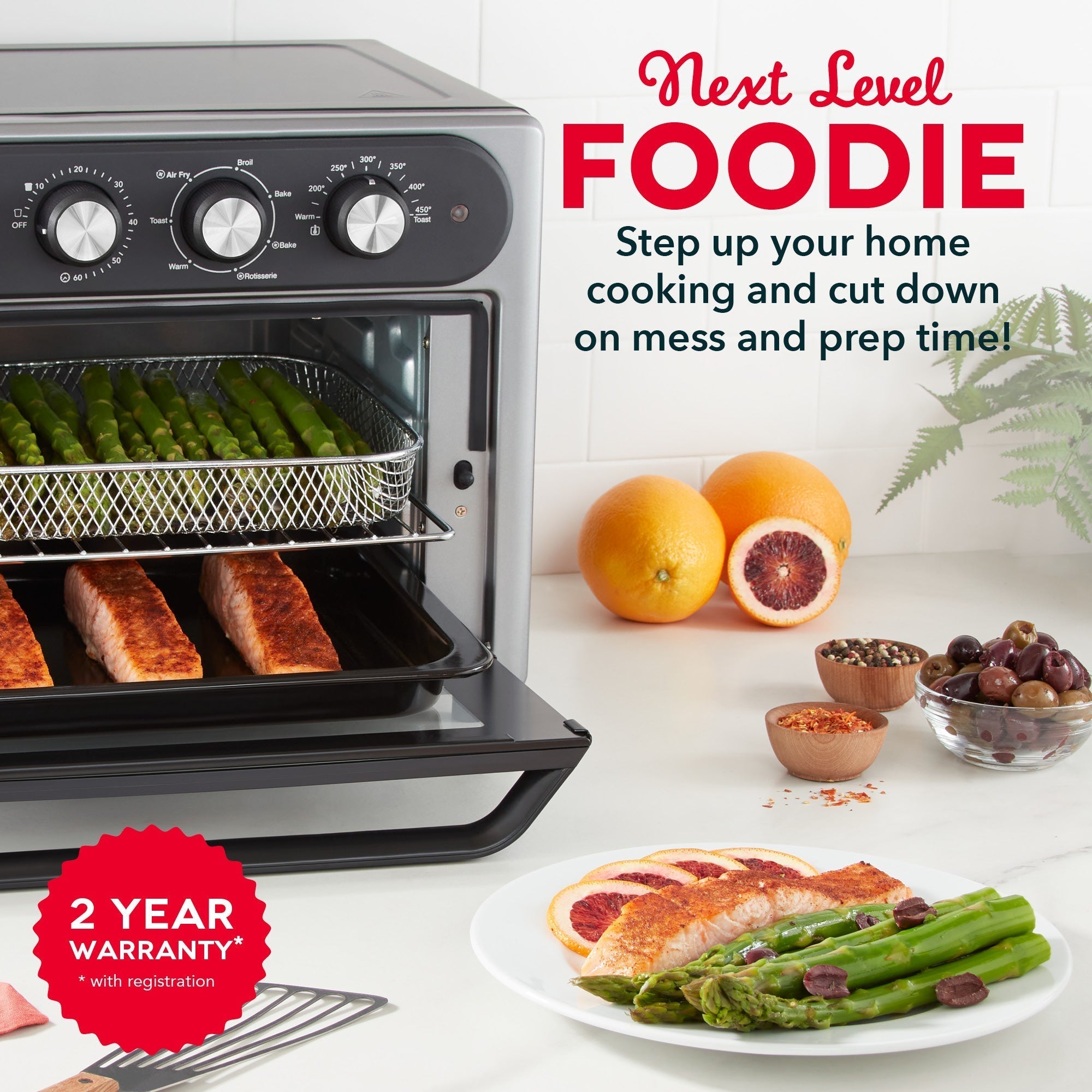 Chef Series Air Fryer Oven With Rotisserie 23L J3　pg k8