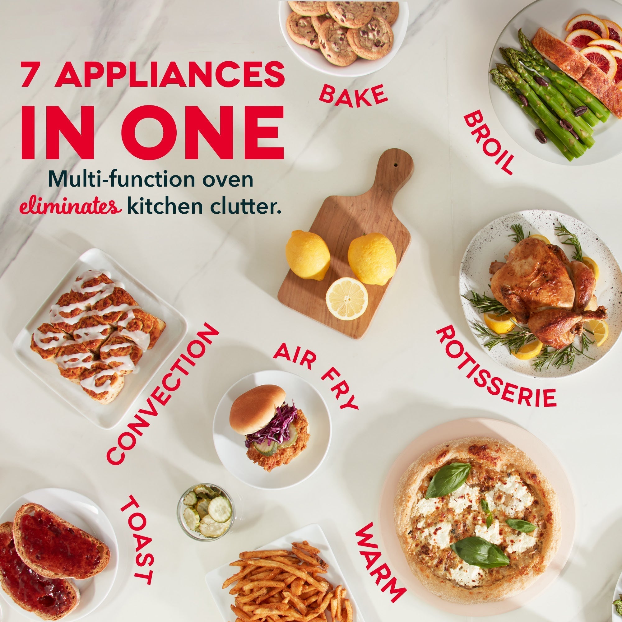 Chef Series Air Fryer Oven With Rotisserie 23L J3　pg k8