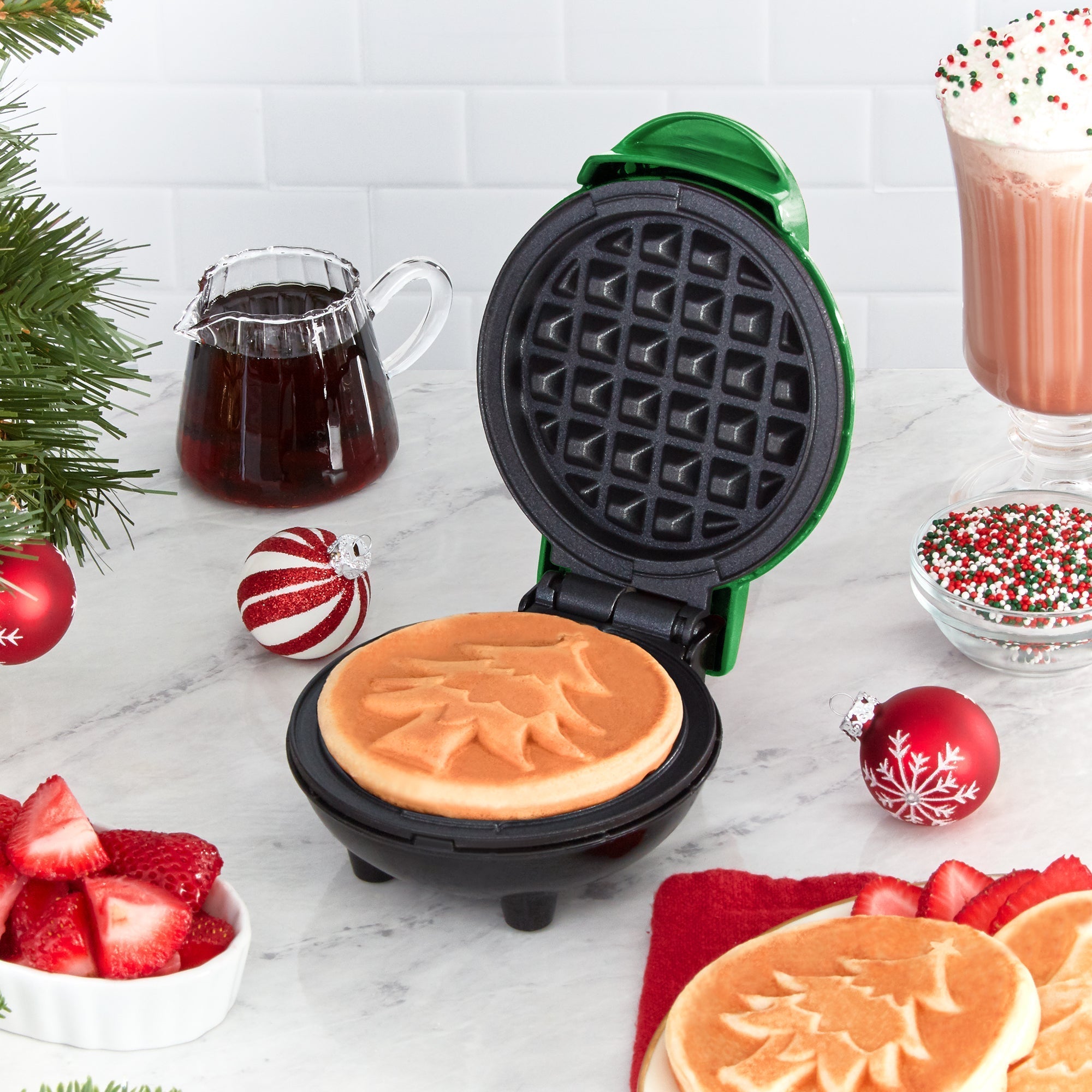 Christmas Tree Mini Waffle Maker C1　Bf sd