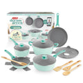 Dream Green Recycled Aluminum 15pc Cookware Set F0　H6 Bi