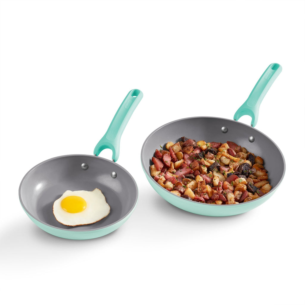 Dream Green Recycled Aluminum 8"/10" Fry Pan Set N0　uE PJ