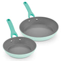 Dream Green Recycled Aluminum 9.5"/11" Fry Pan Set I7　Oy Dp