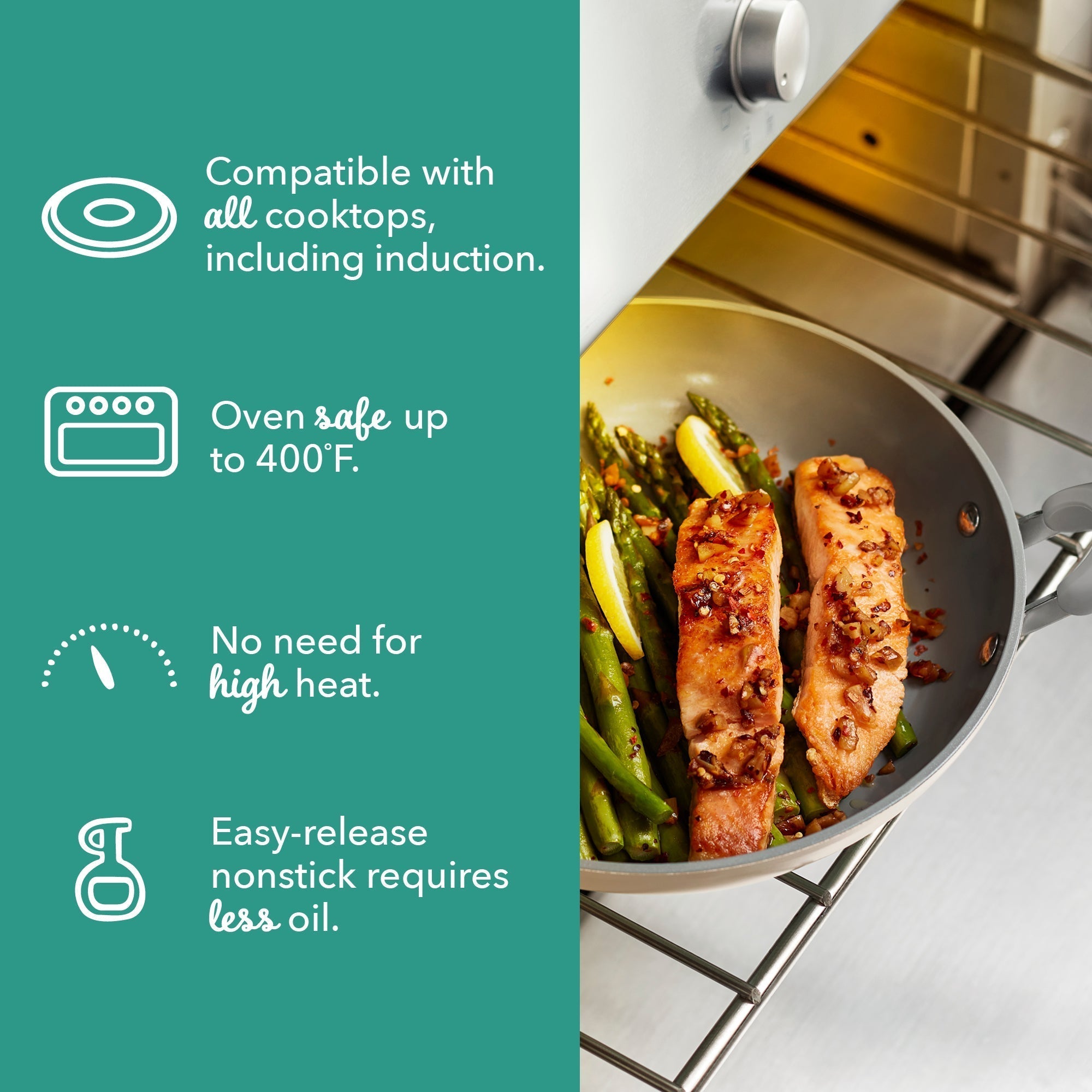 Dream Green Recycled Aluminum 9.5"/11" Fry Pan Set I7　Oy Dp