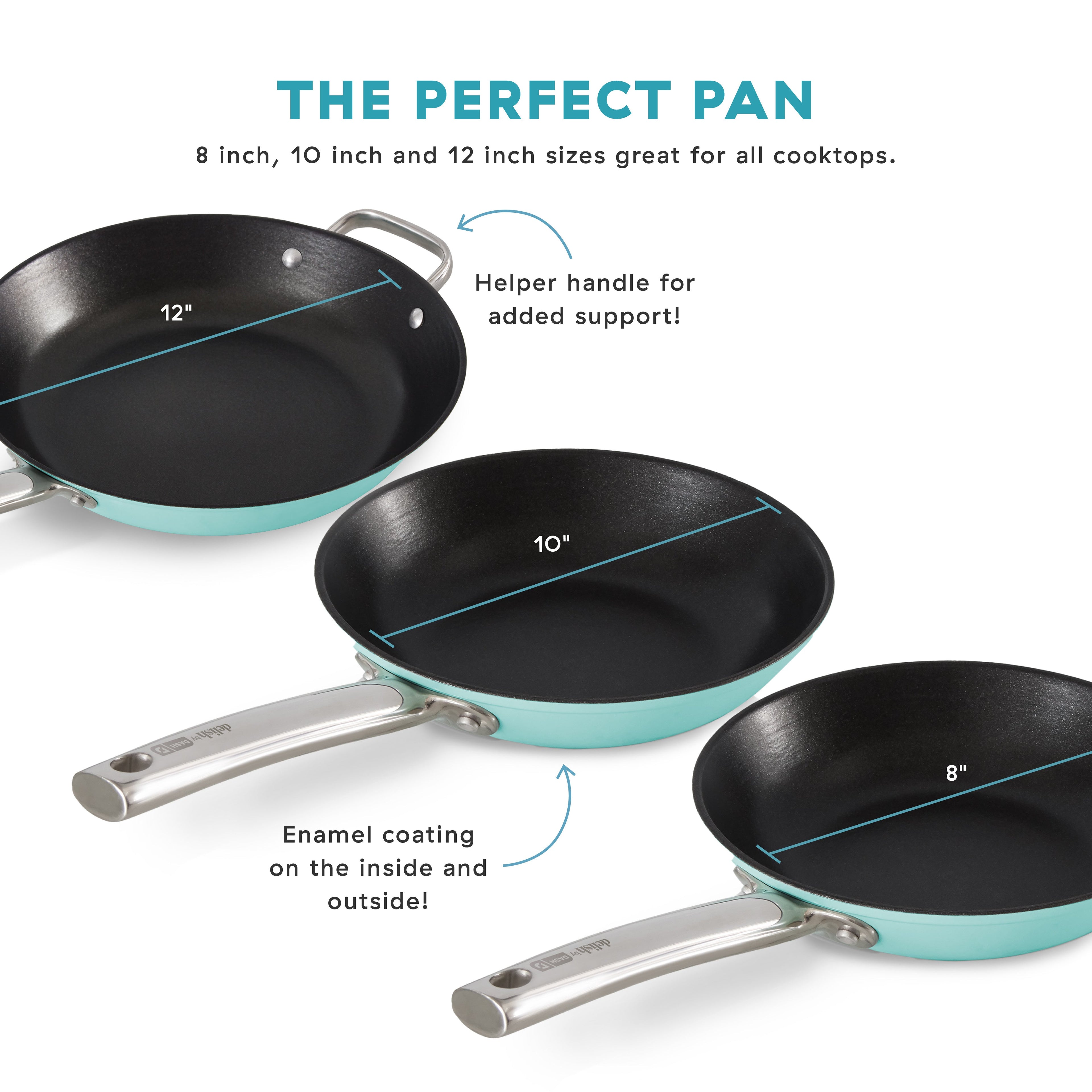 12" Lightweight Cast Iron Skillet G8　qH 4l