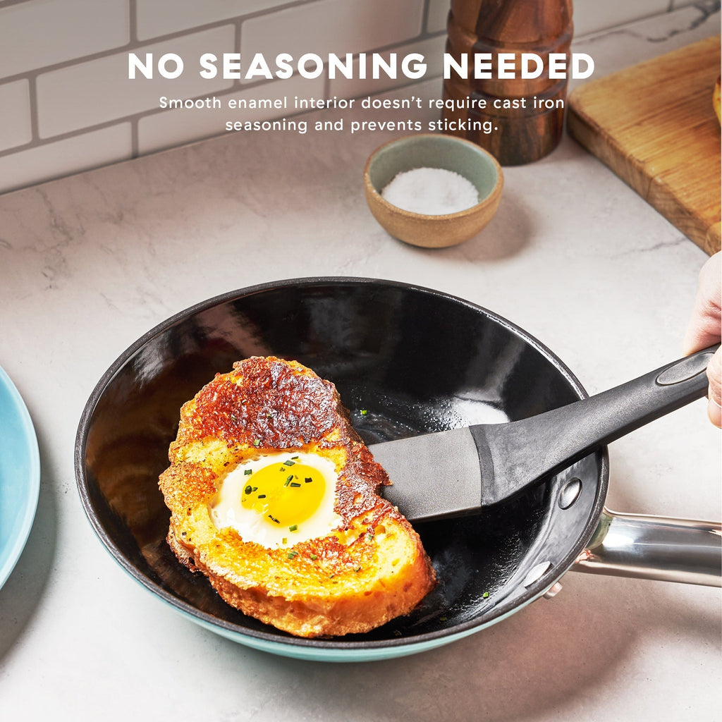 8" Lightweight Cast Iron Skillet Y5　d4 Cn