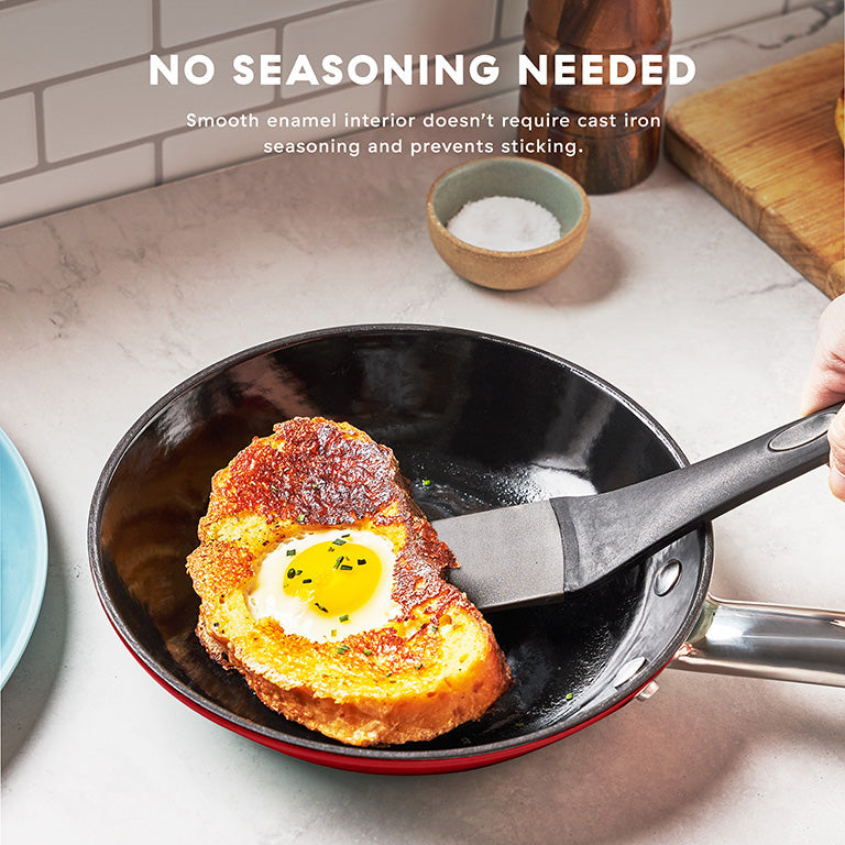8" Lightweight Cast Iron Skillet Y5　d4 Cn
