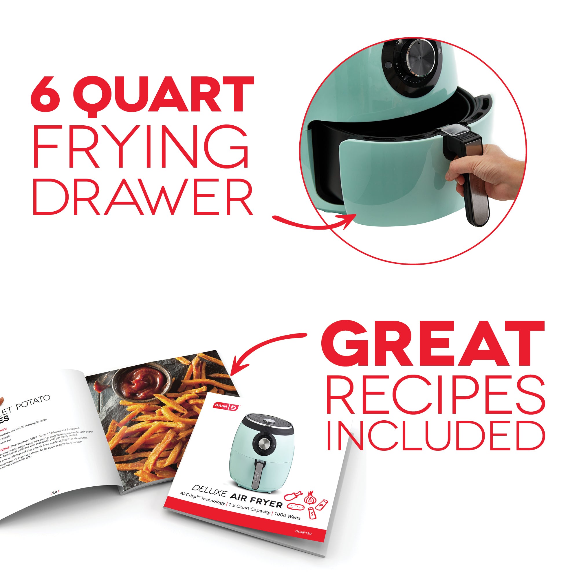 Deluxe Air Fryer 6Qt. T6　VZ nq