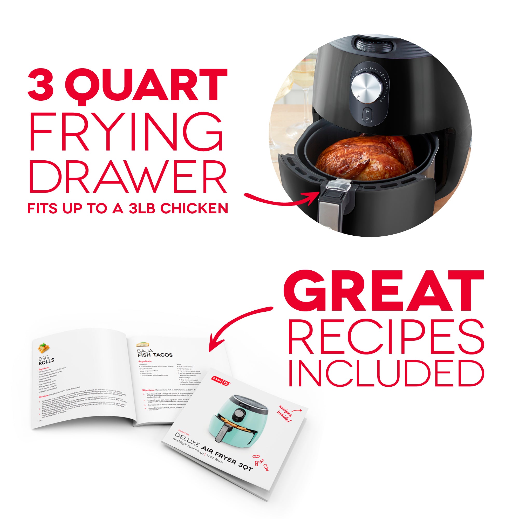 Deluxe Air Fryer 3Qt. H5　7C aN