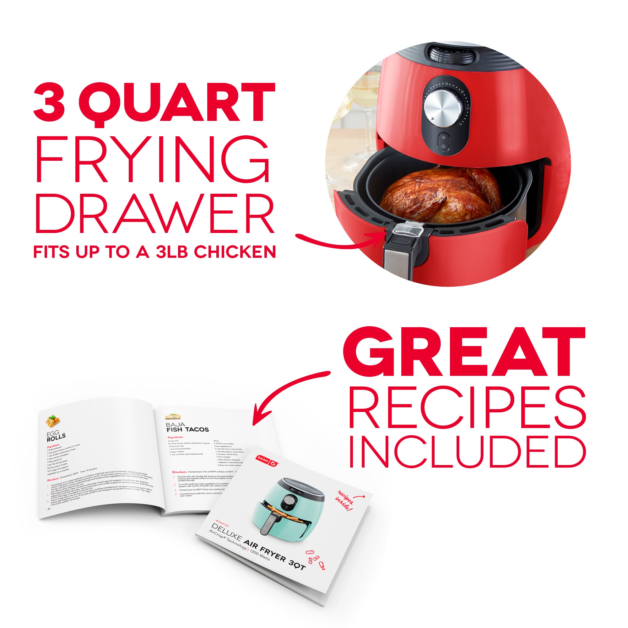 Deluxe Air Fryer 3Qt. H5　7C aN