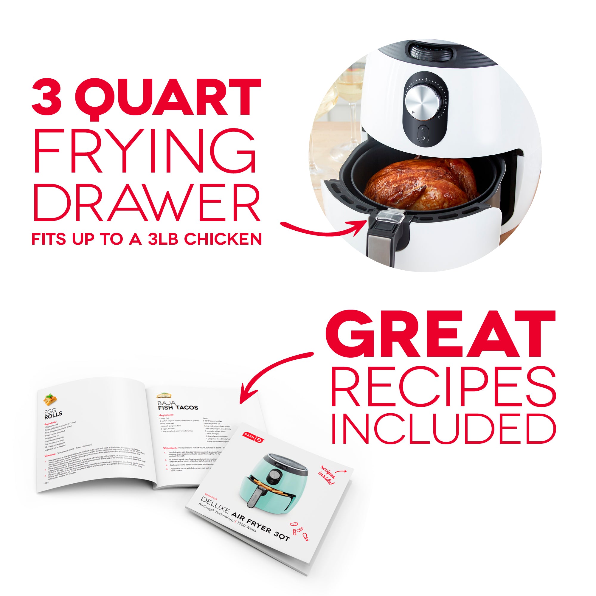 Deluxe Air Fryer 3Qt. H5　7C aN