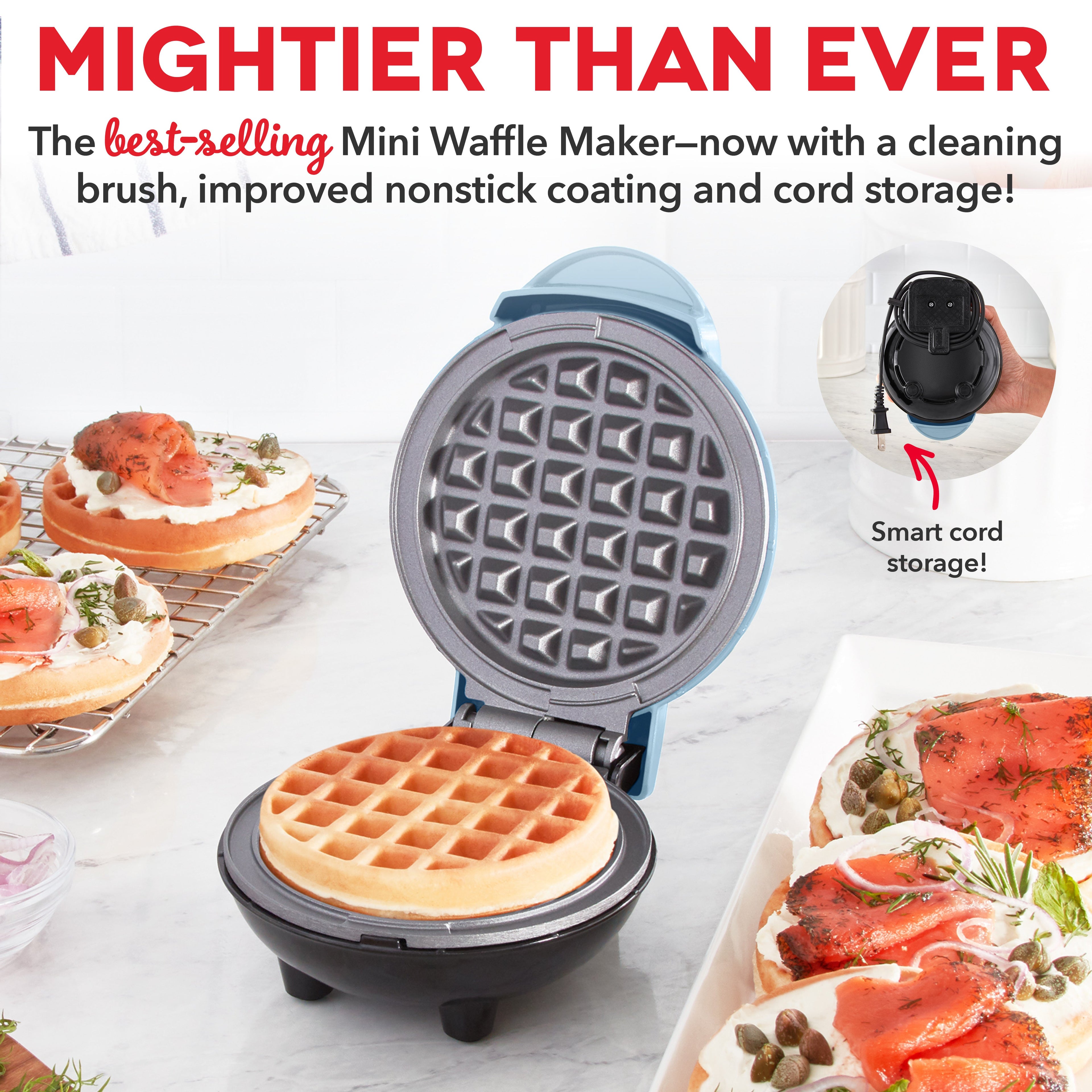 Deluxe Mini Waffle Maker L8　le QA