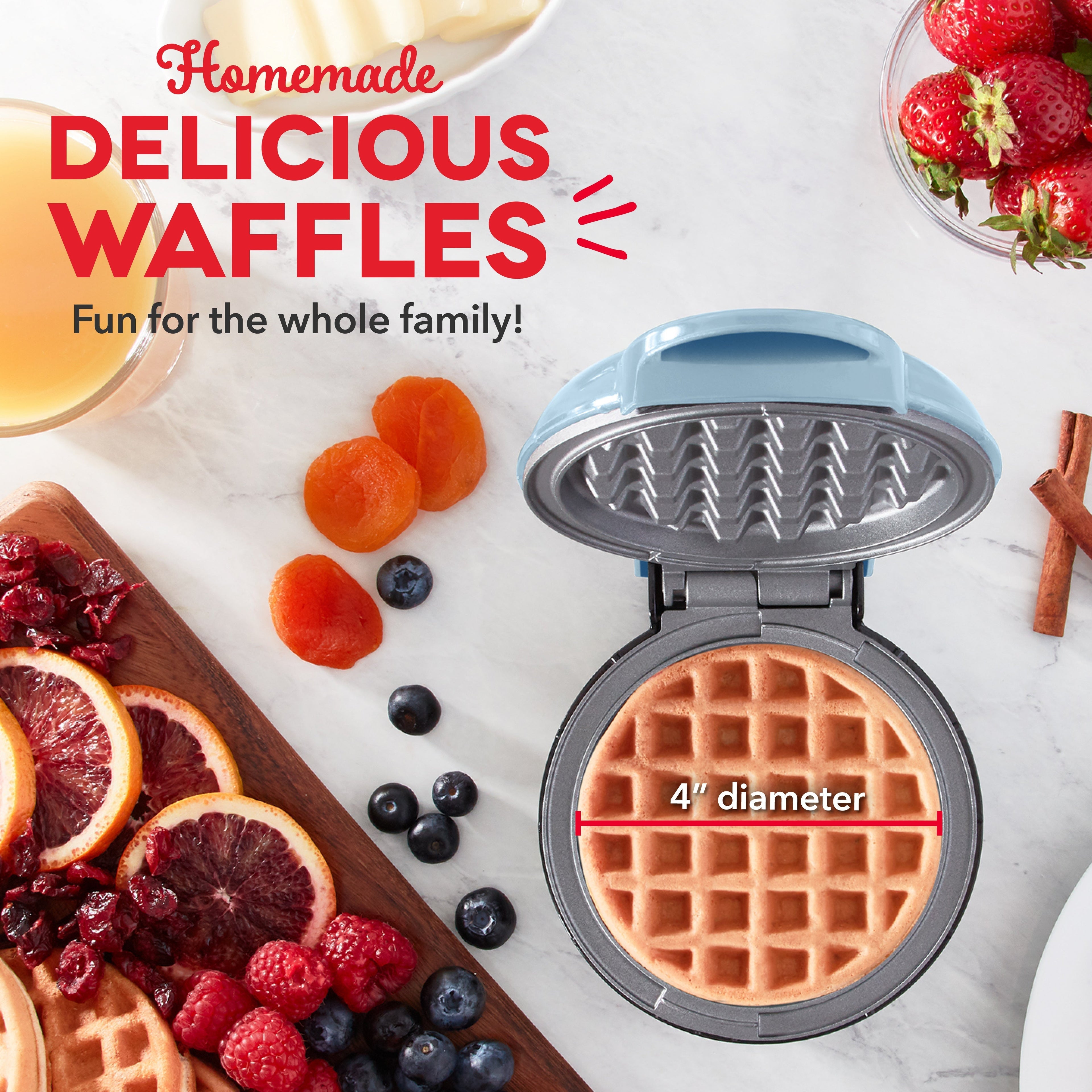 Deluxe Mini Waffle Maker L8　le QA