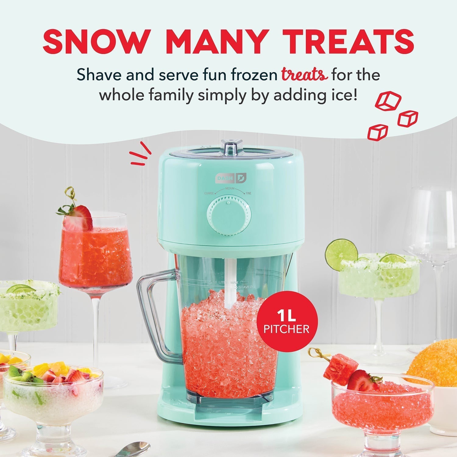 Deluxe Shaved Ice & Slushy Maker H0　q5 ut