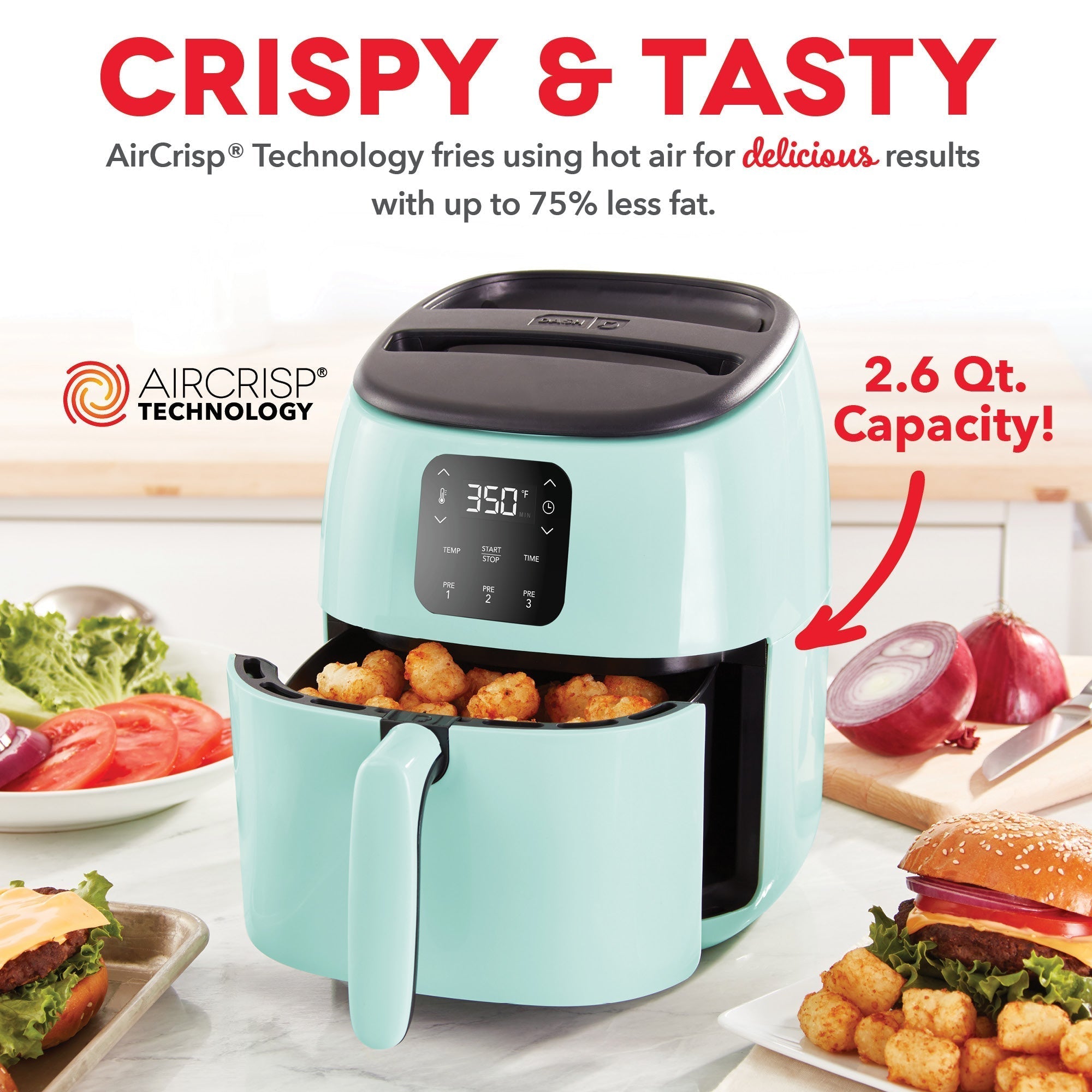Digital Tasti-Crisp Air Fryer 2.6QT Q3　fz Xv