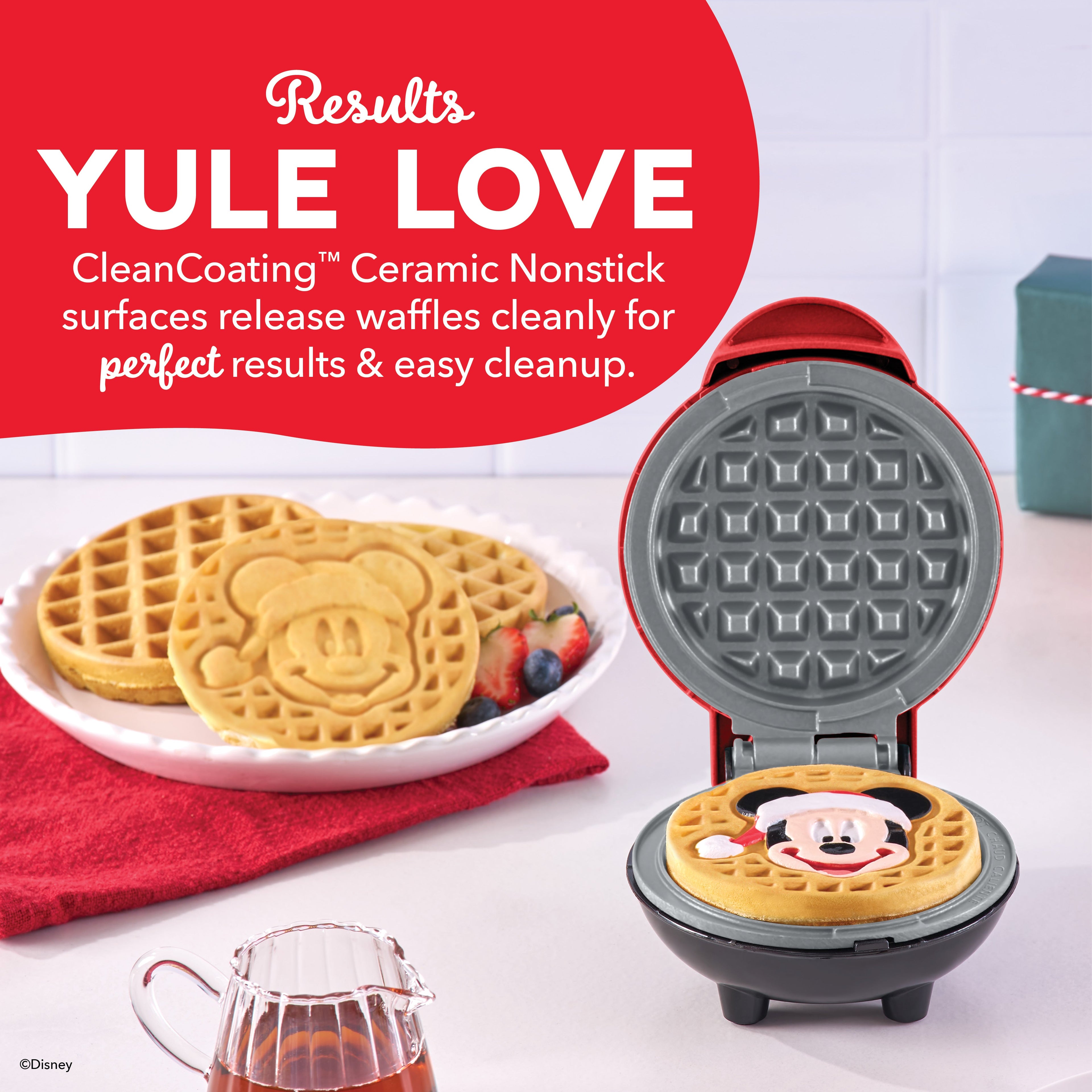Mickey Mouse Santa Mini Waffle Maker X5　x7 Xv