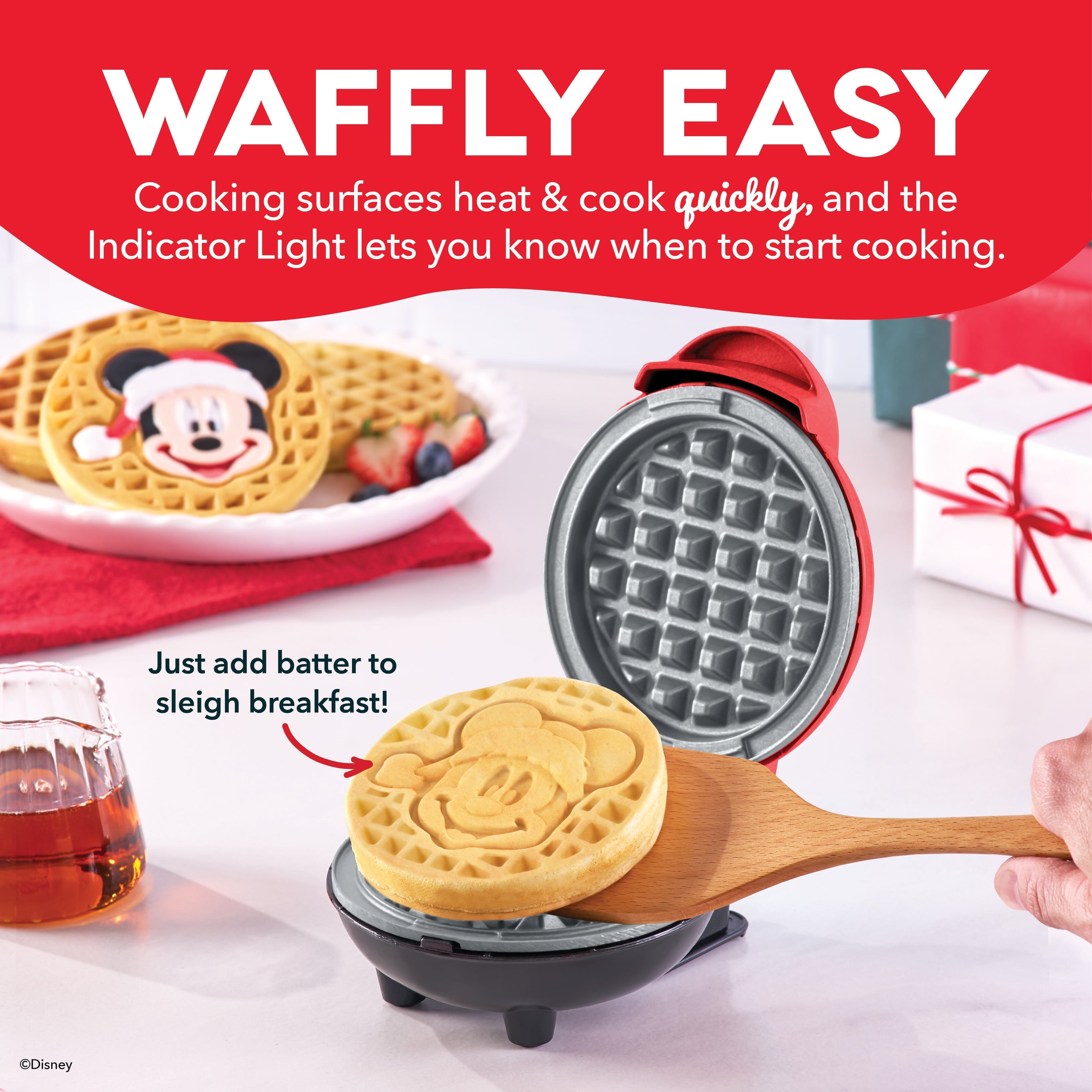 Mickey Mouse Santa Mini Waffle Maker X5　x7 Xv