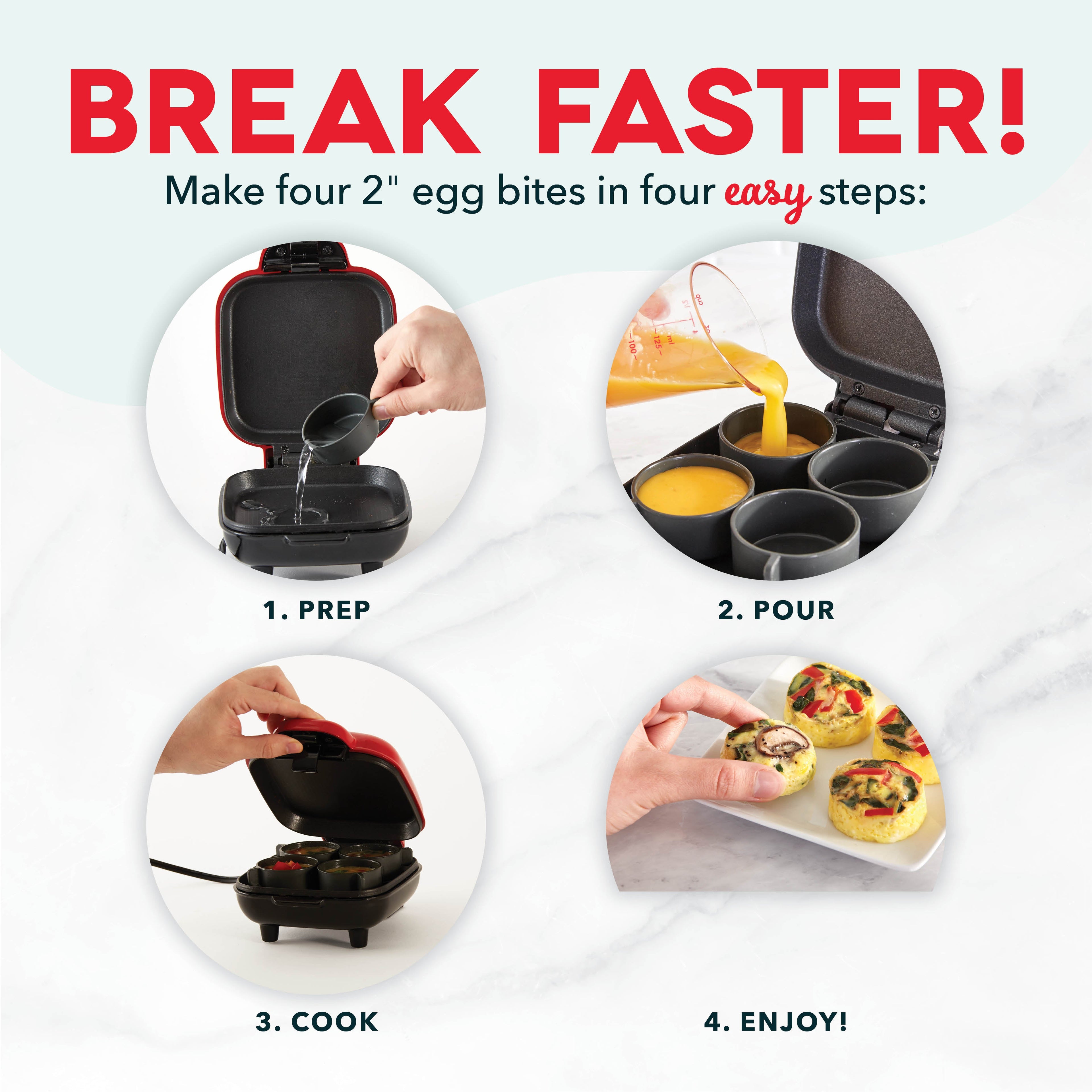 Egg Bite Maker B1　8P ir