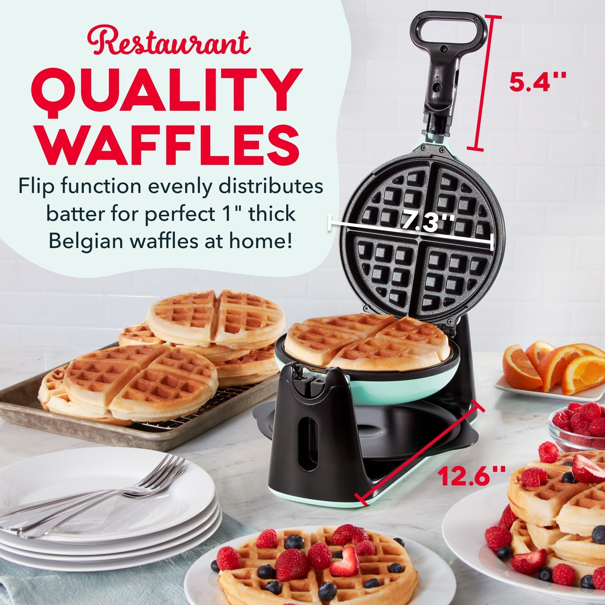 Flip Belgian Waffle Maker F0　VB UQ
