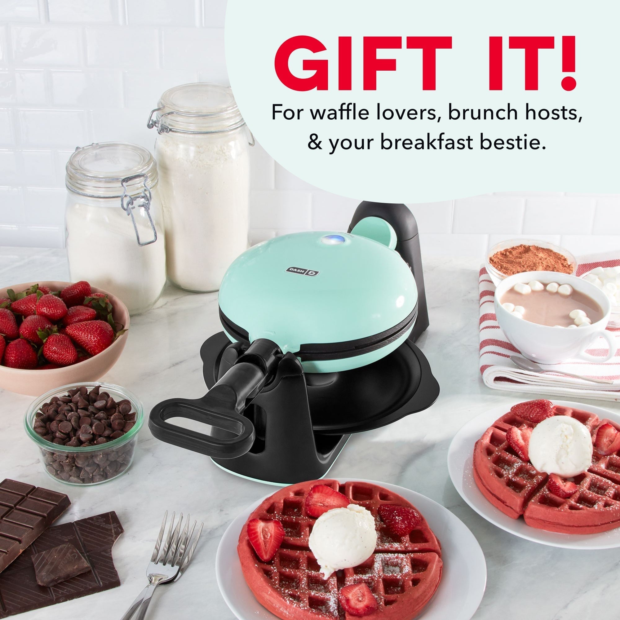 Flip Belgian Waffle Maker F0　VB UQ