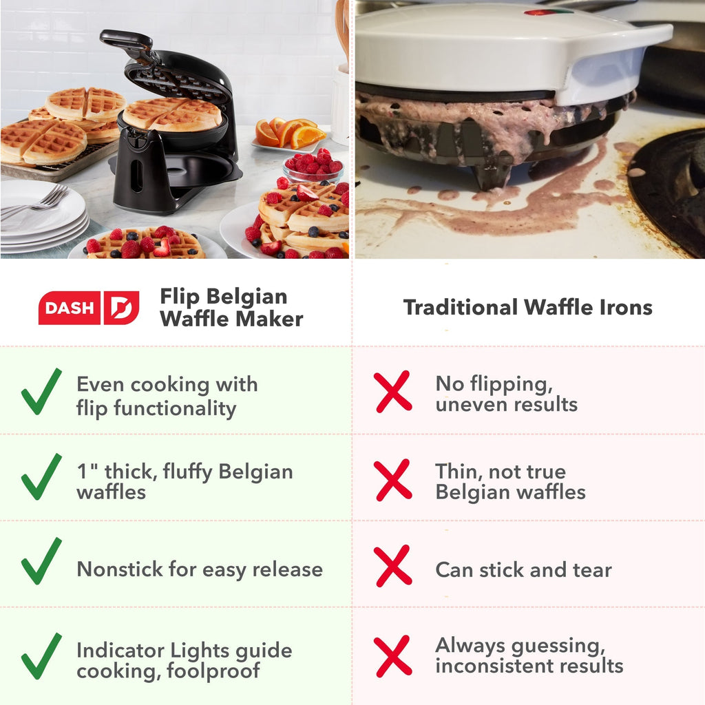 Flip Belgian Waffle Maker F0　VB UQ