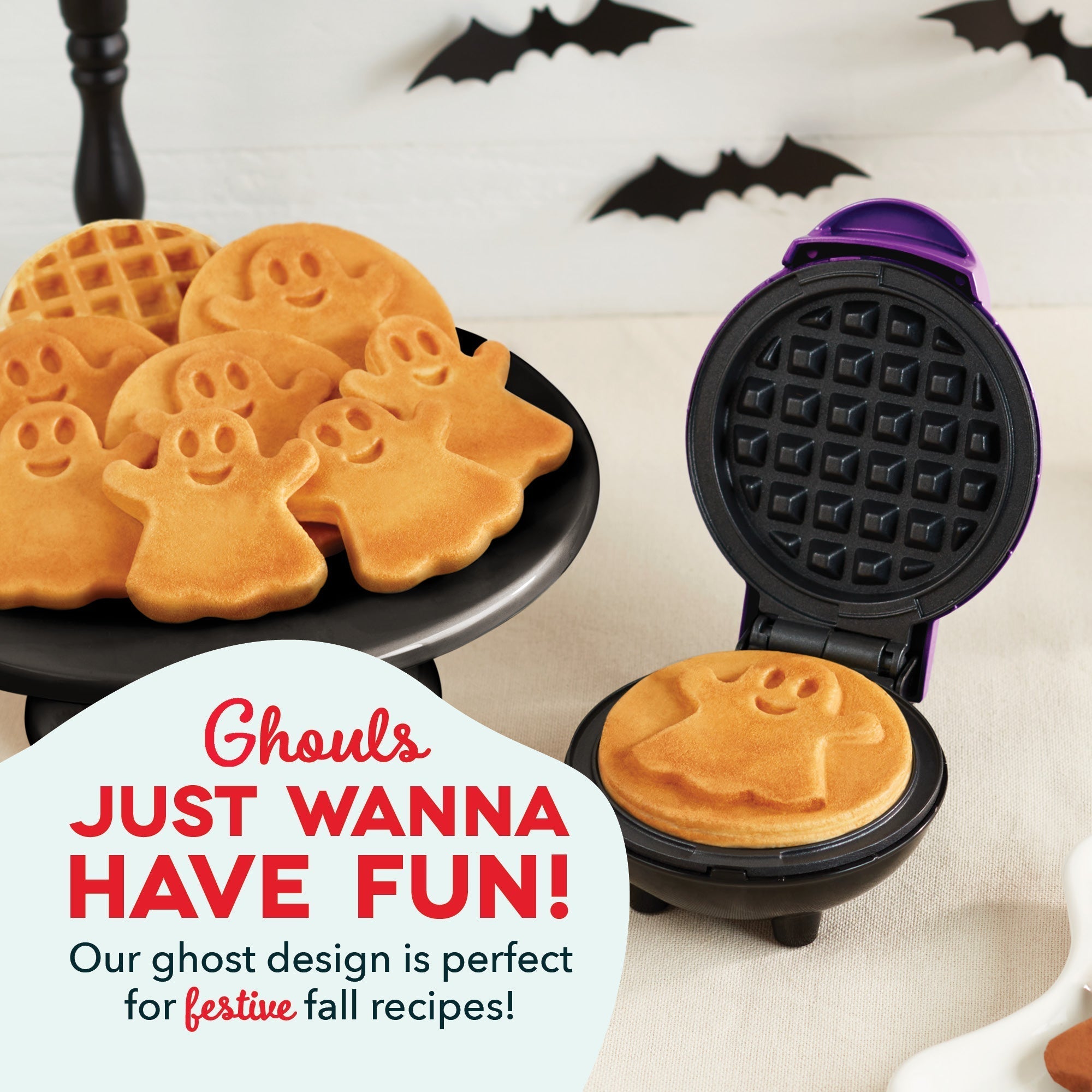 Ghost Mini Waffle Maker C7　El Fn