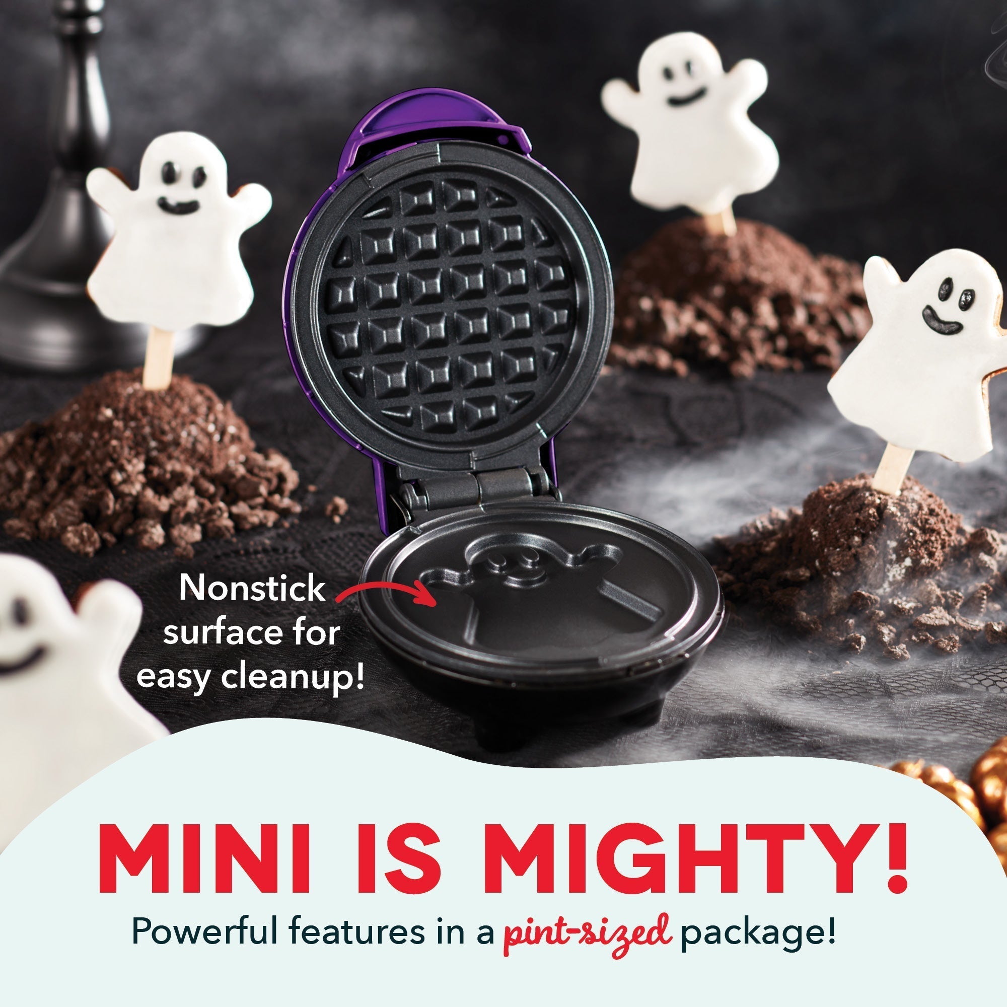 Ghost Mini Waffle Maker C7　El Fn