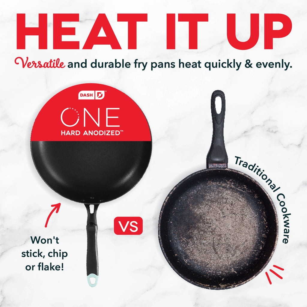Hard Anodized 2pc Fry Pan Set E7　tY Ya