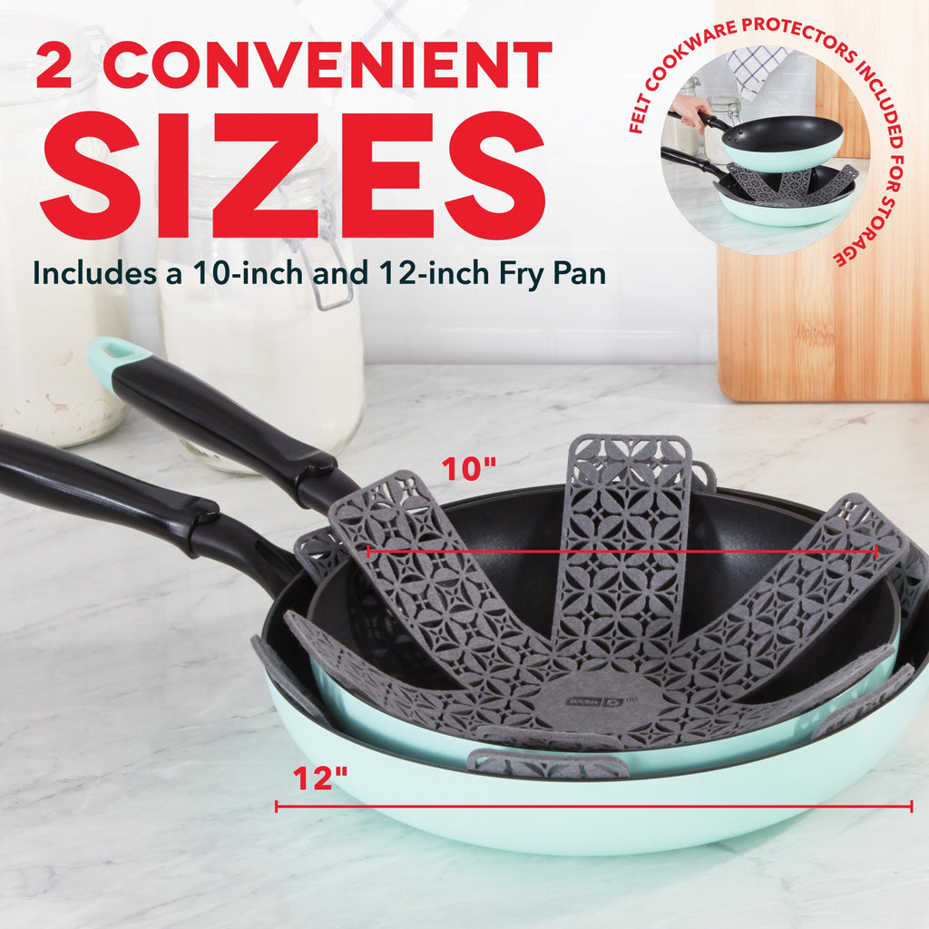 Hard Anodized 2pc Fry Pan Set E7　tY Ya