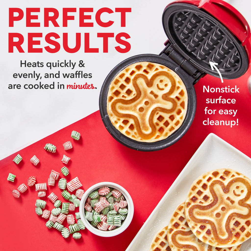 Holiday Mini Waffle Maker 2-Pack C1　Ak WK
