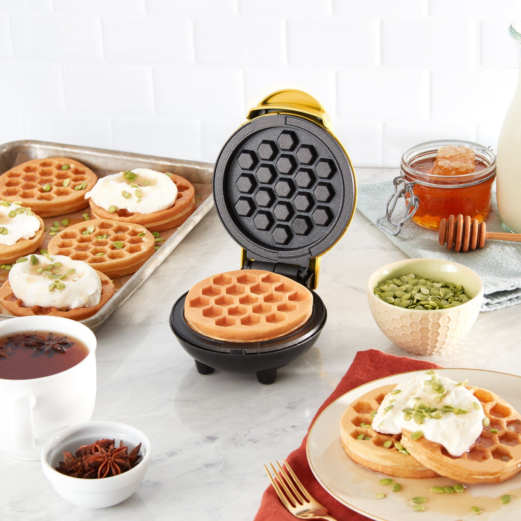 Honeycomb Mini Waffle Maker Q8　nR r2