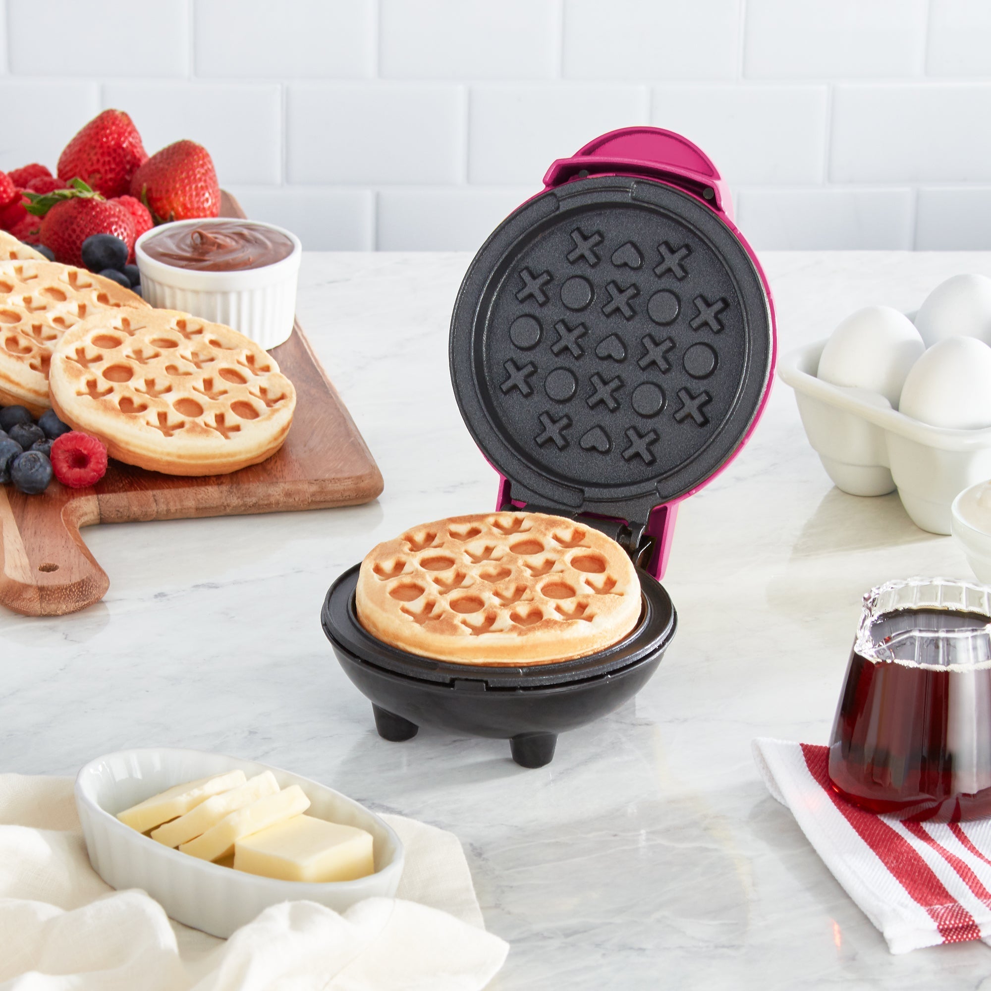 Love Mini Waffle Maker Q5　7G Pv