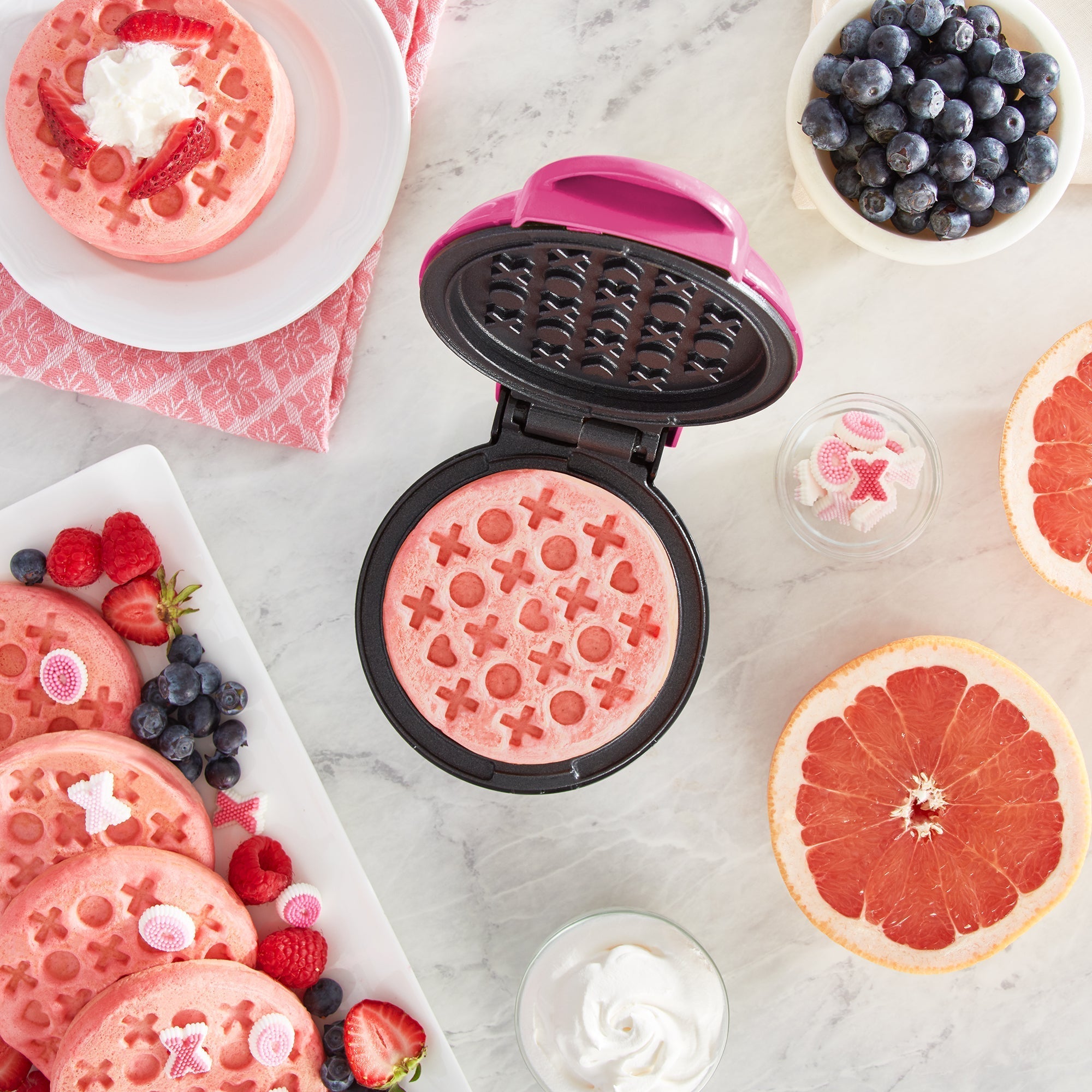 Love Mini Waffle Maker Q5　7G Pv