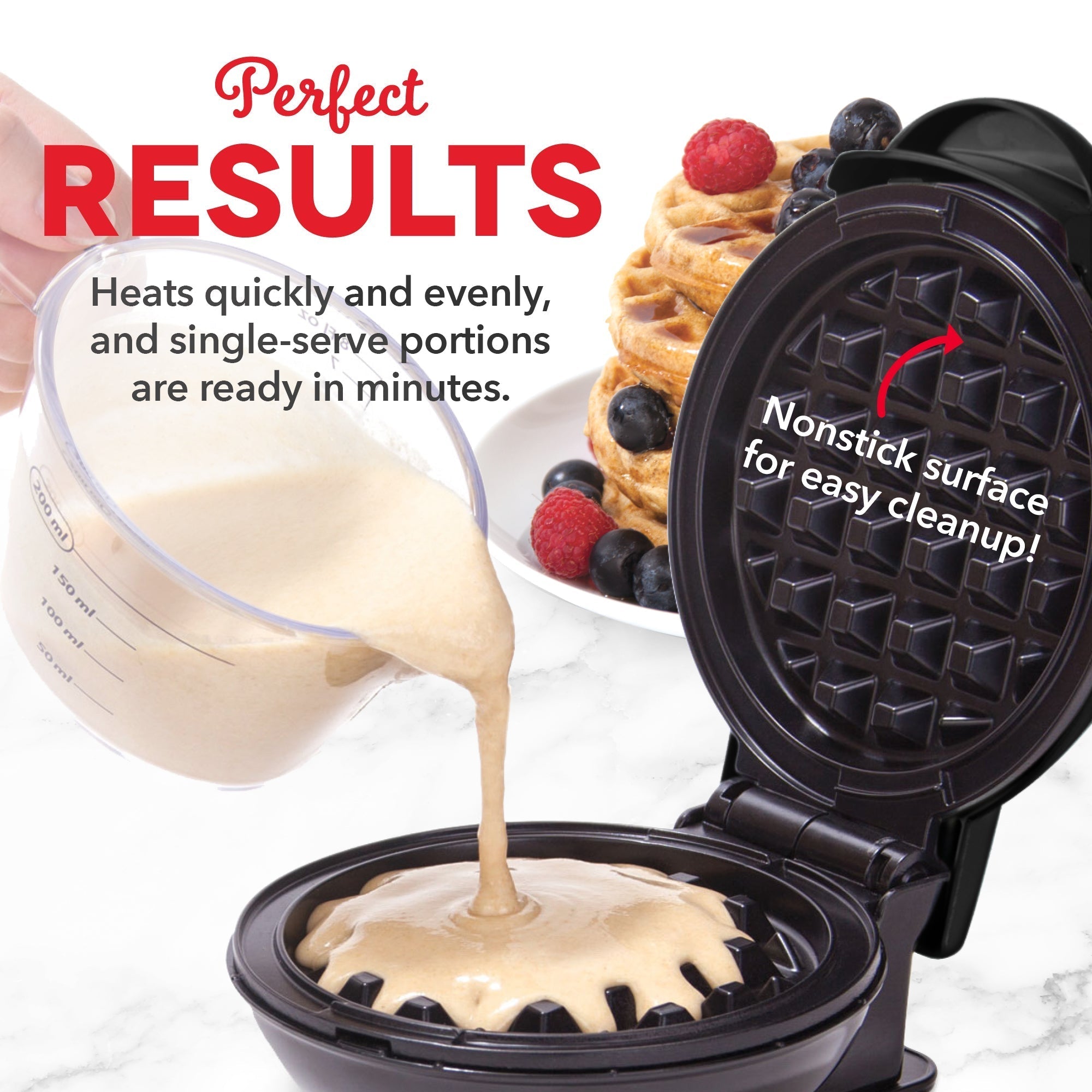 Mini Maker Waffle and Griddle 2-Pack G4　5P 9J
