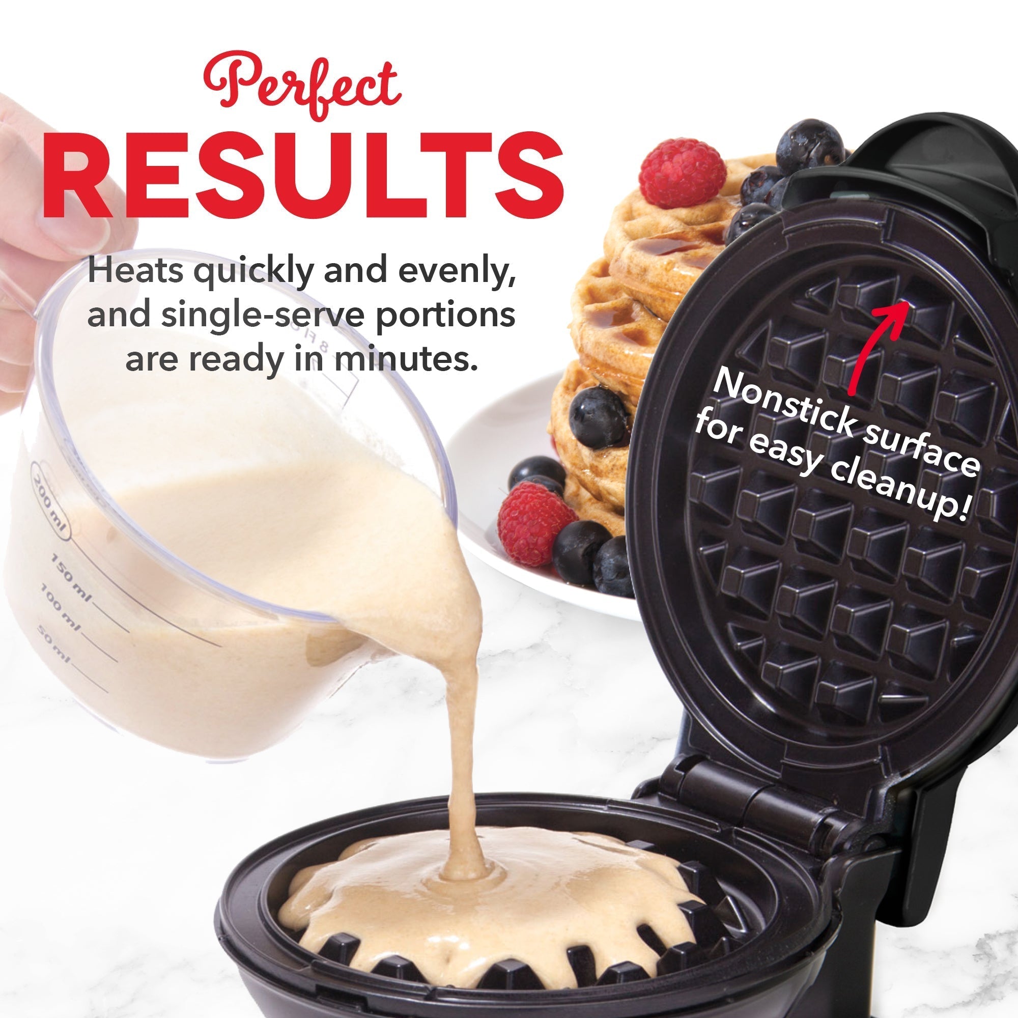 Mini Waffle Maker 2-Packs M5　a7 Nj