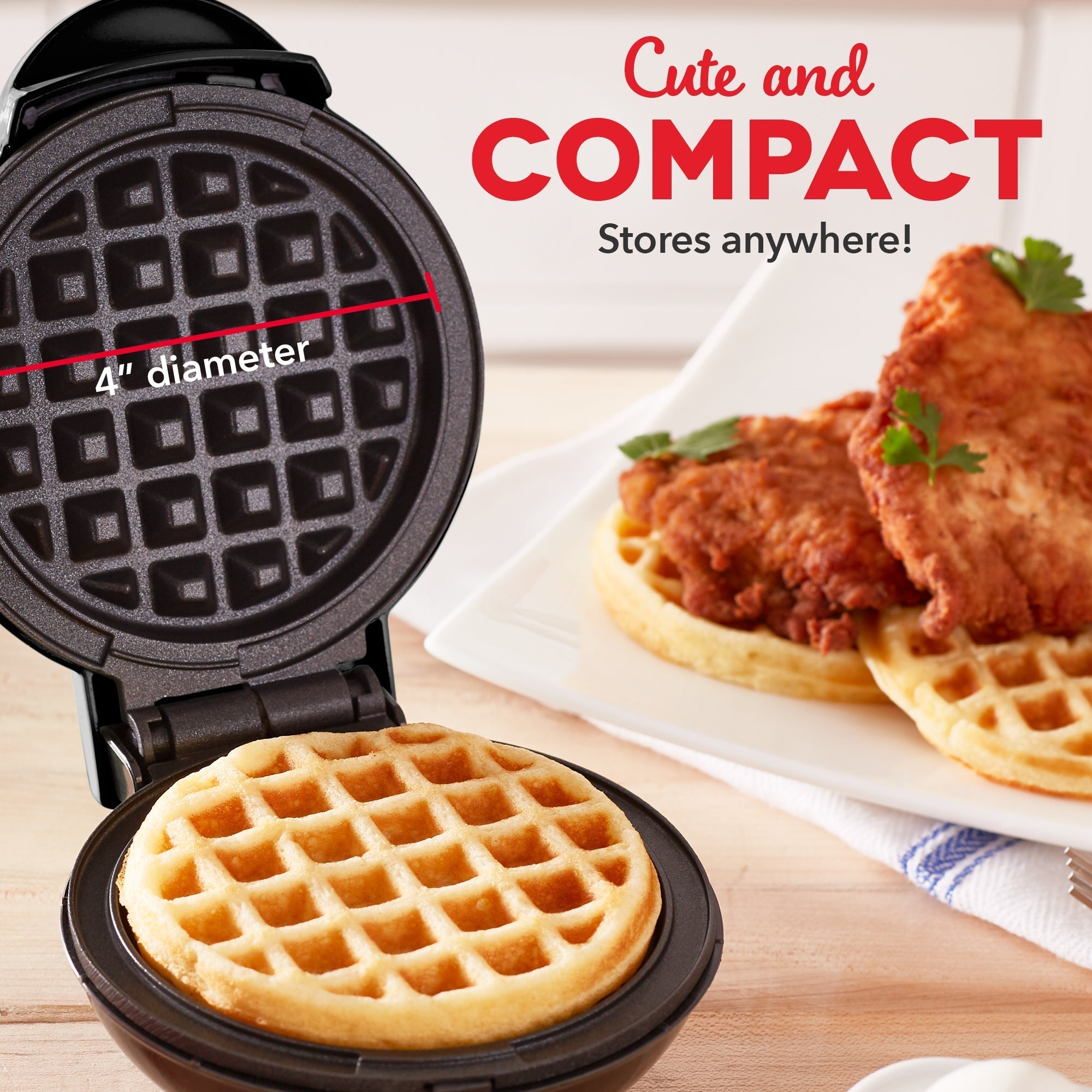Mini Waffle Maker 2-Packs M5　a7 Nj