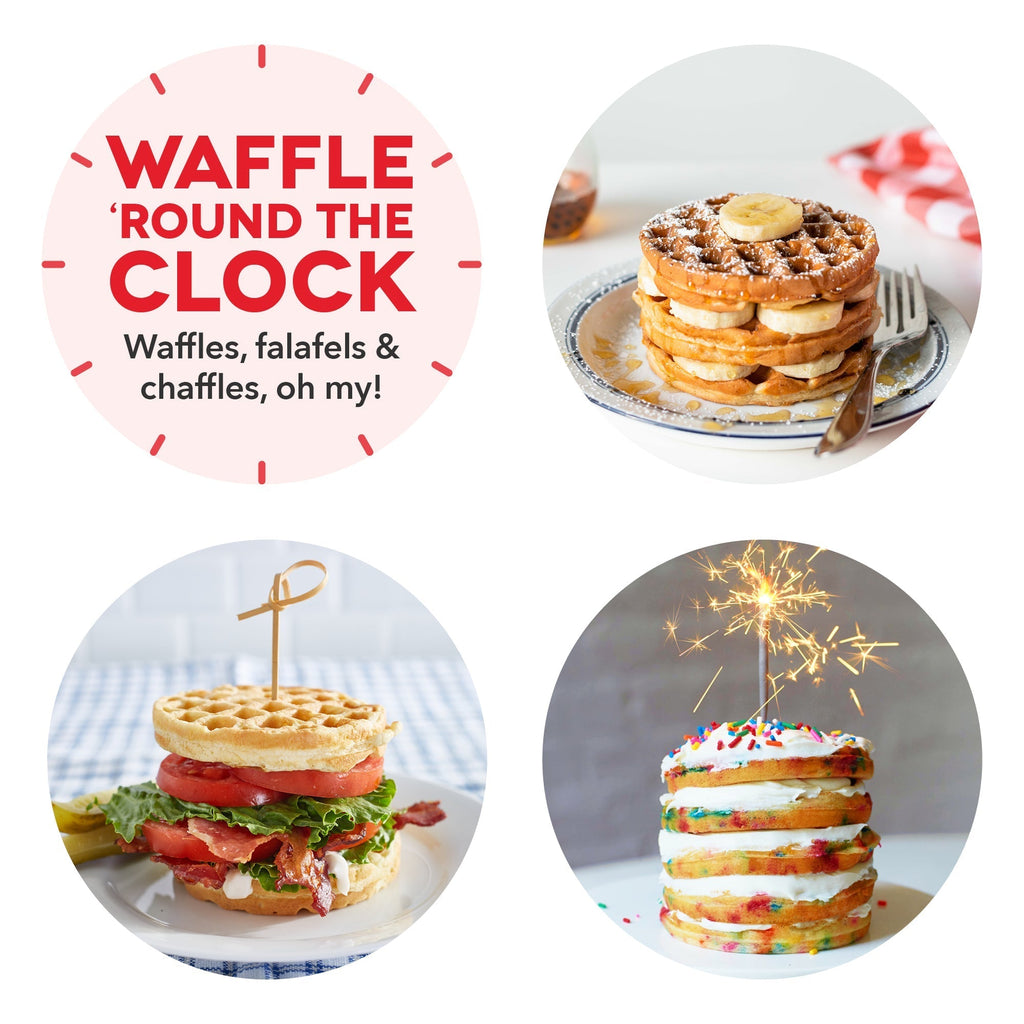 Mini Waffle Maker 2-Packs M5　a7 Nj