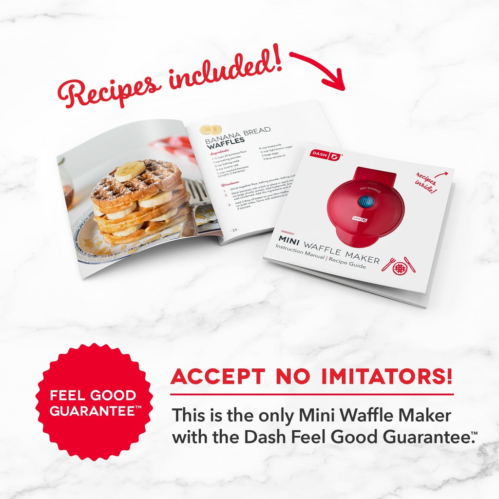 Mini Waffle Maker 2-Packs M5　a7 Nj