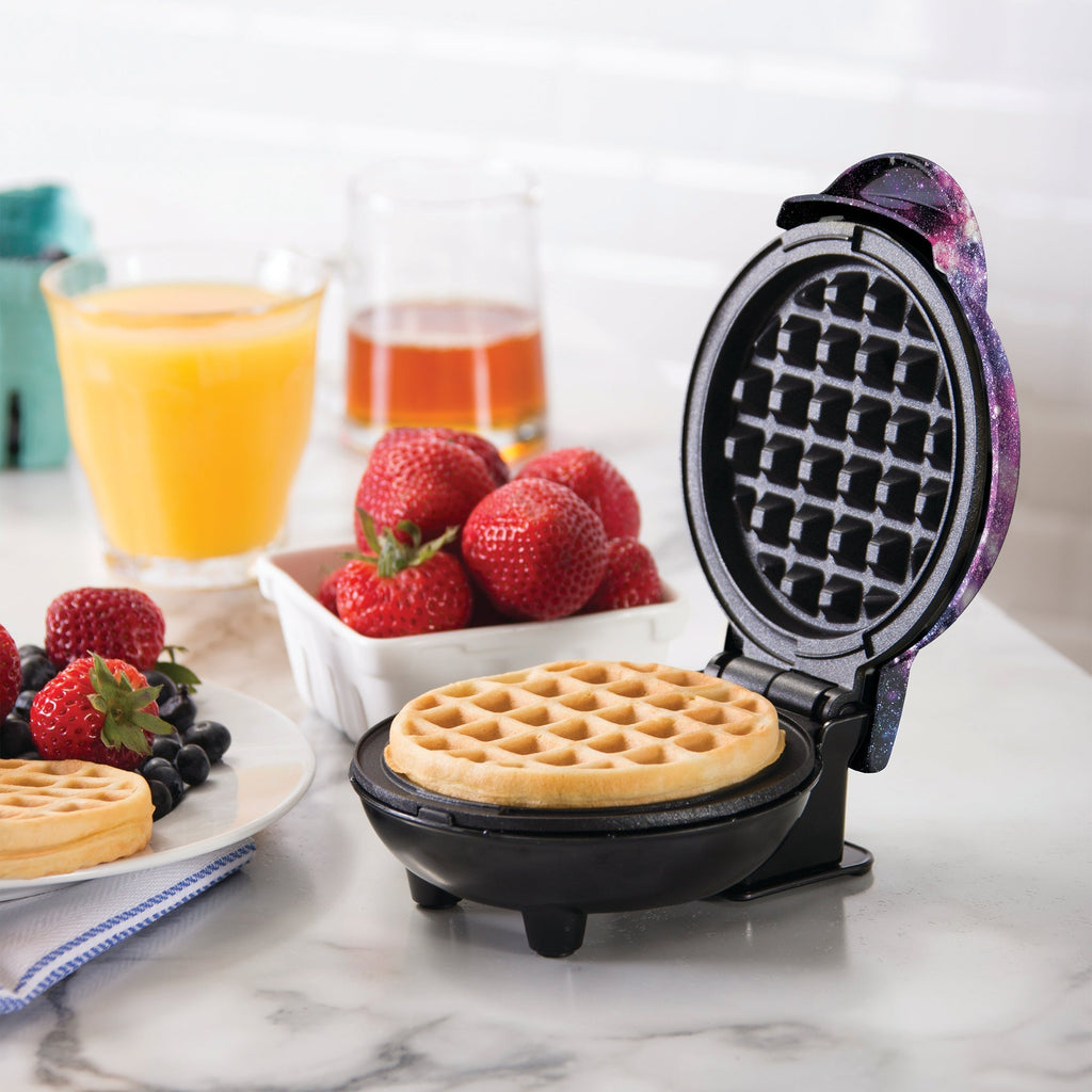 Mini Waffle Maker with Galaxy Print R1　7m Te