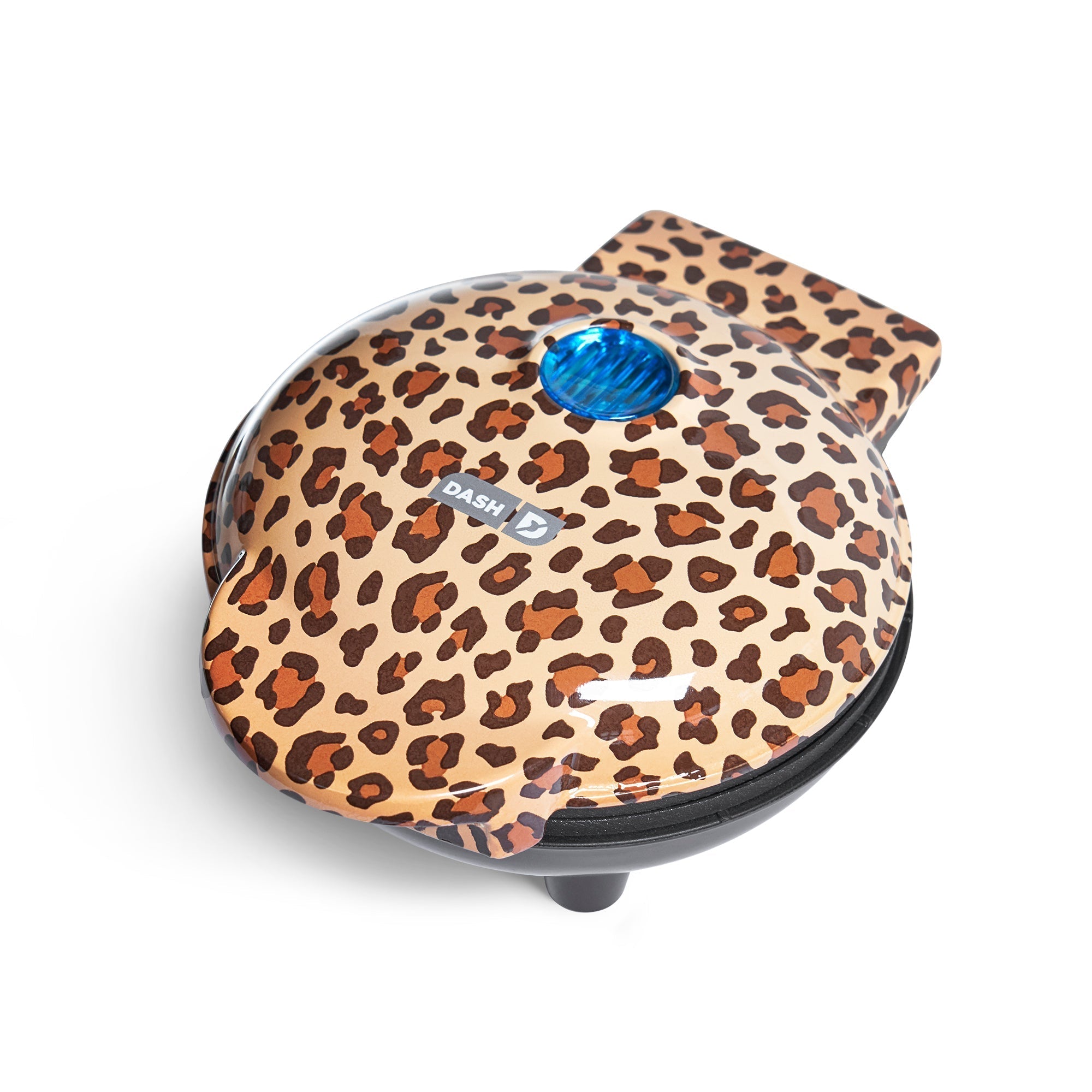 Mini Waffle Maker with Leopard Print D4　ep QN