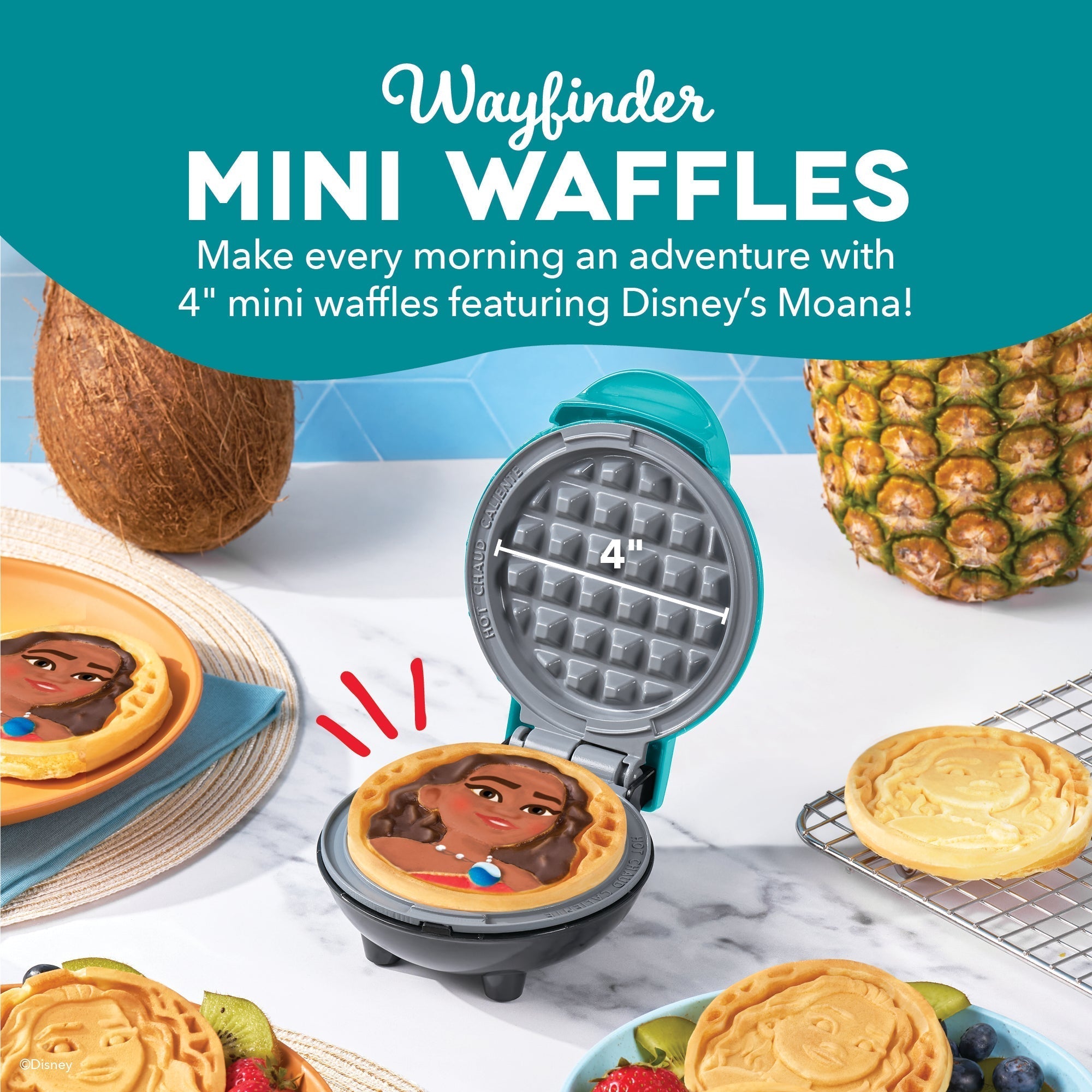 Moana Mini Waffle Maker S8　mG dg