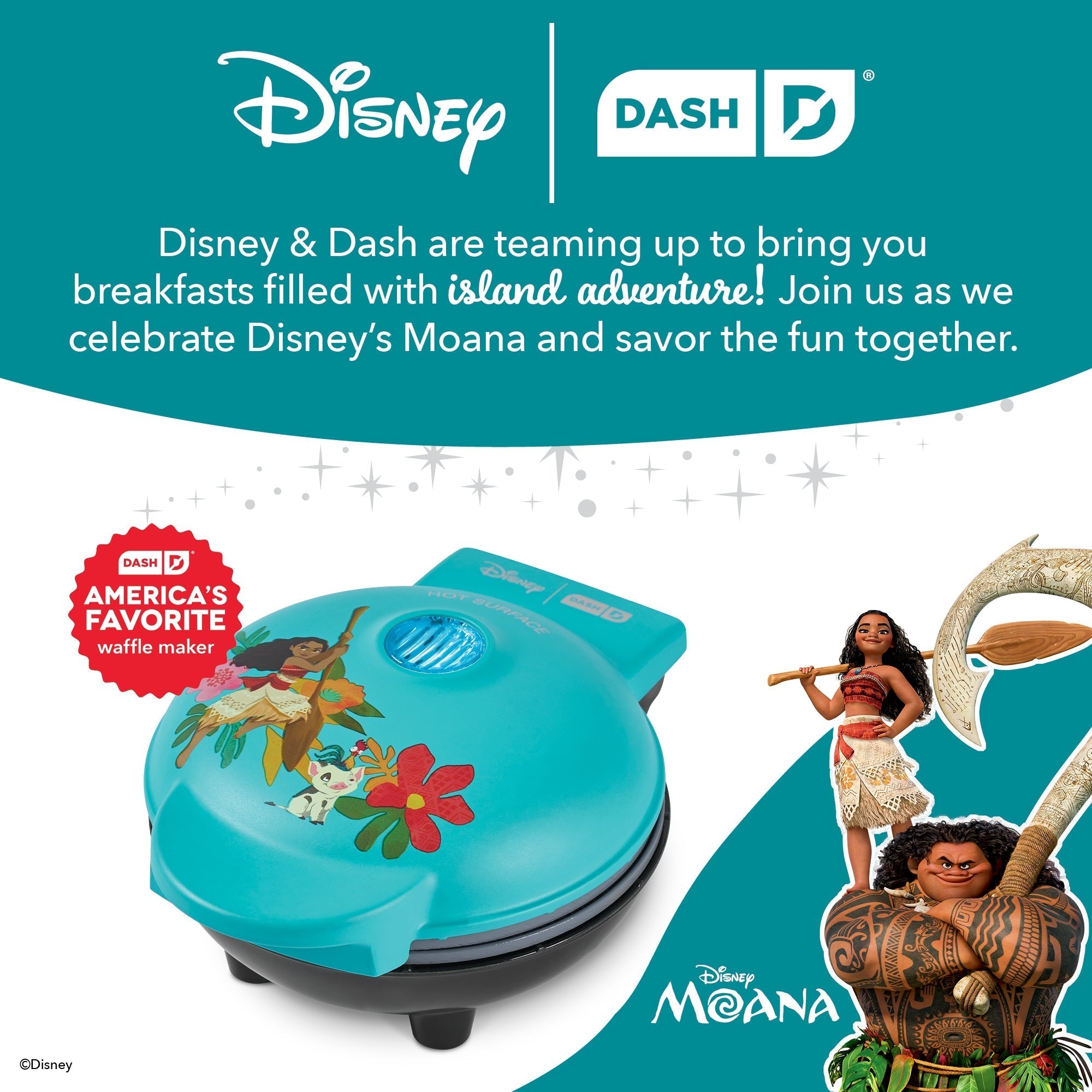 Moana Mini Waffle Maker S8　mG dg