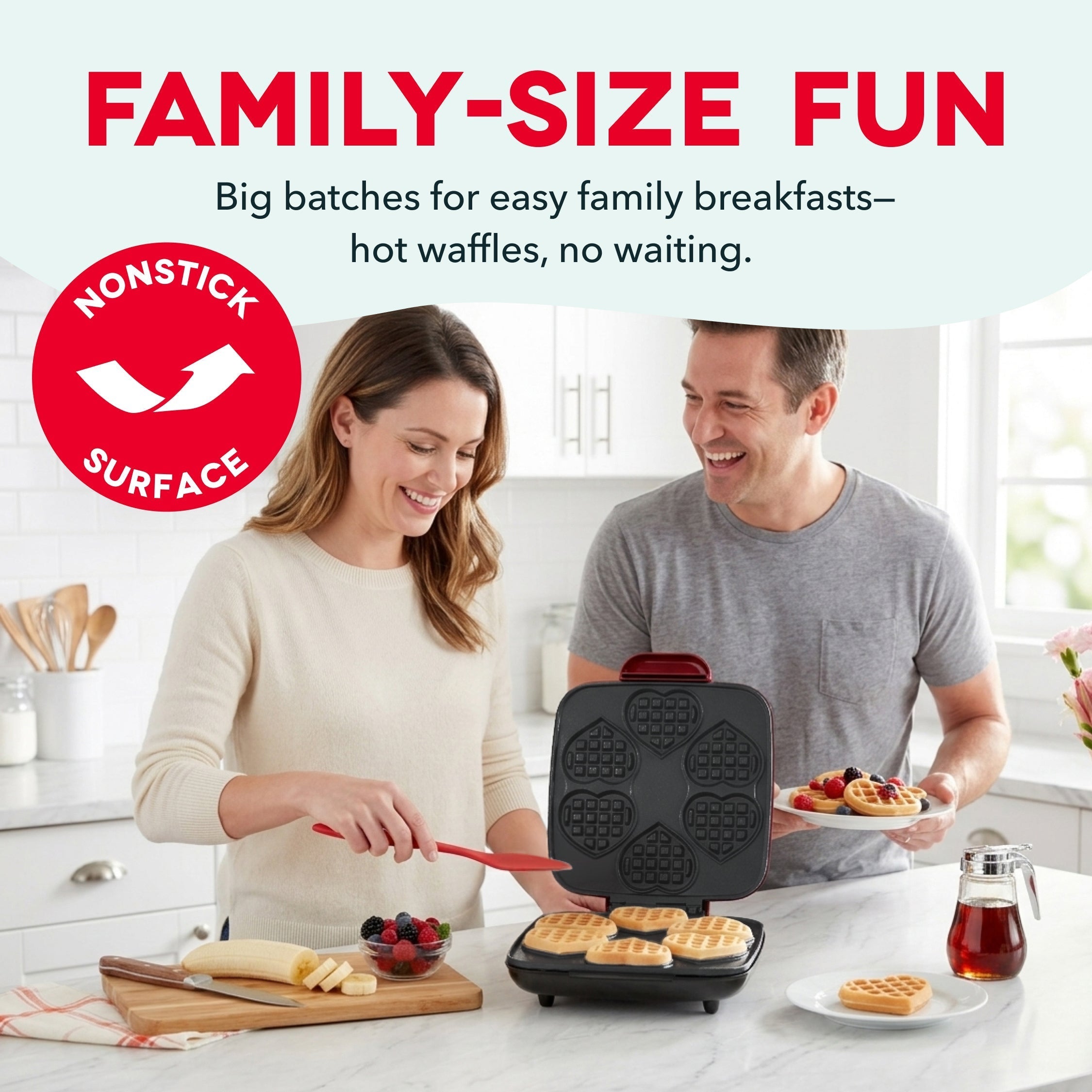 Multi Mini Heart Waffle Maker I4　yH x2