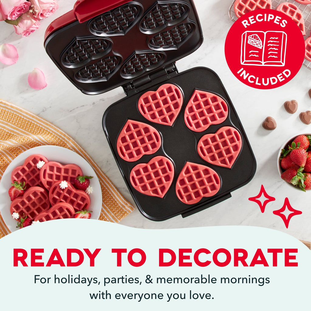 Multi Mini Heart Waffle Maker I4　yH x2