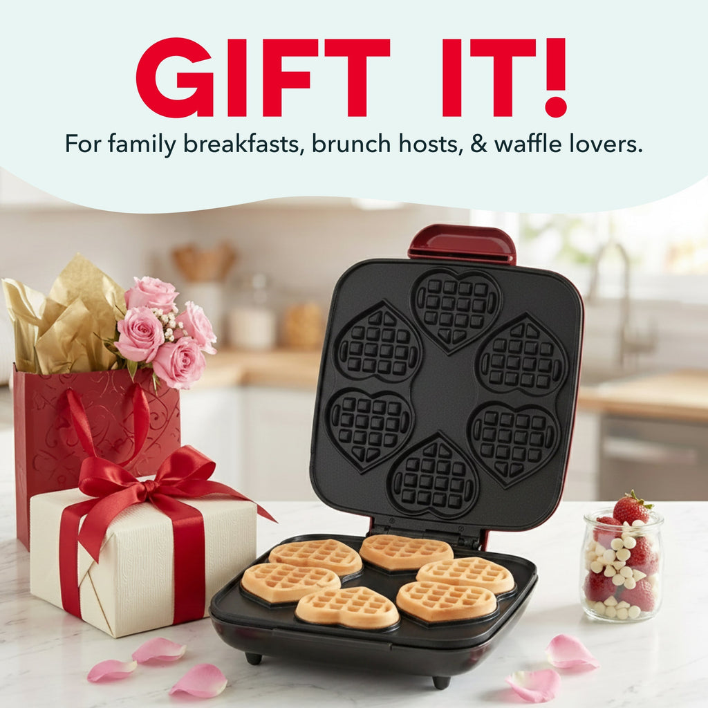 Multi Mini Heart Waffle Maker I4　yH x2