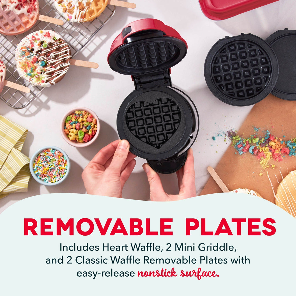 MultiMaker Mini System with Removable Plates: Waffle & Griddle G4　lL wW