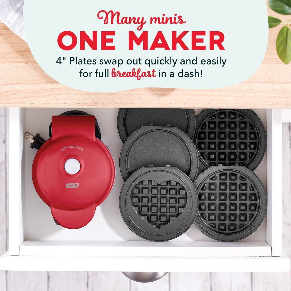 MultiMaker Mini System with Removable Plates: Waffle & Griddle G4　lL wW