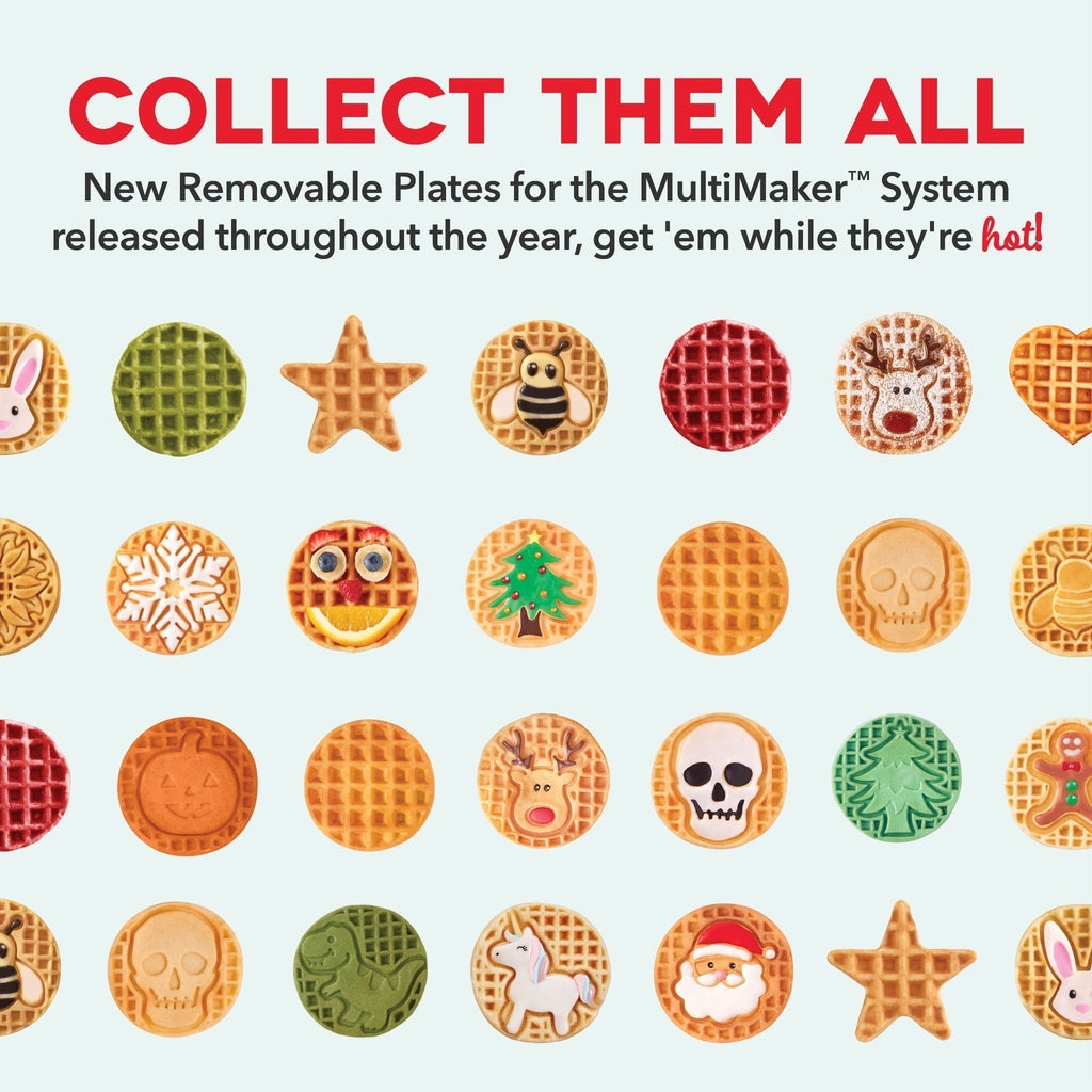 MultiMaker Mini System with Removable Plates: Waffle & Griddle G4　lL wW