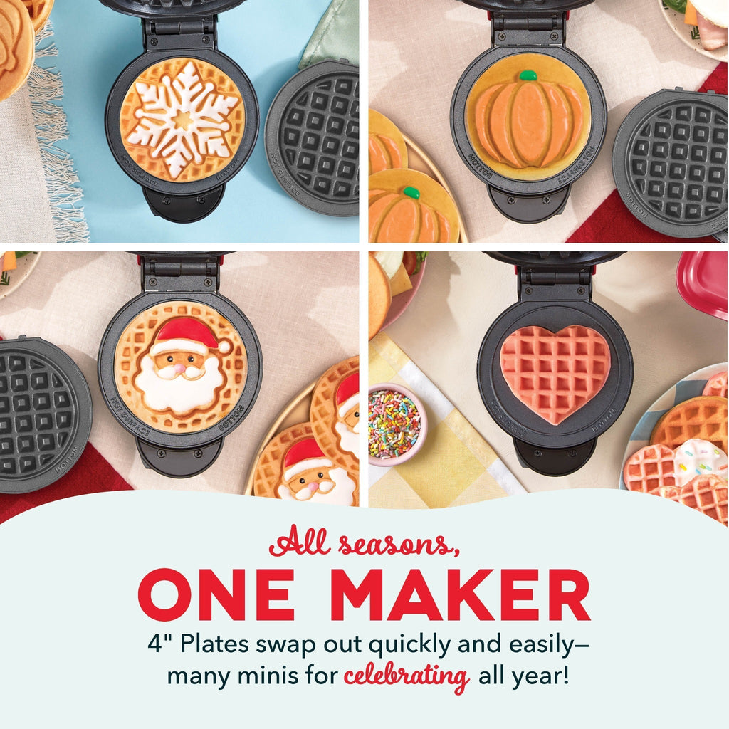MultiMaker Mini System with Removable Plates: Waffle & Griddle G4　lL wW