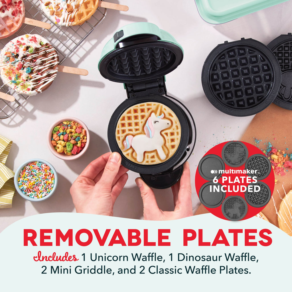 MultiMaker Mini System with Removable Plates: Waffle & Griddle G4　lL wW